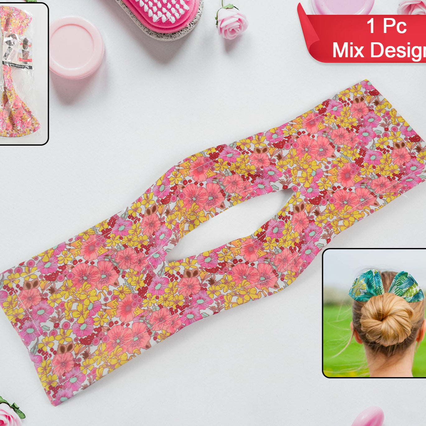 Fashion Hair Band For Women  Summer-style Knotted Wire Headband 1 Pc Mix Design - Happy Price - Image 1