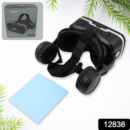 3d Hd Vr Glasses Virtual Reality Goggles Headset For Ios For Android Smartphonevr Goggles-for 3d Vr Movies Video Games With Headphones (1 Pc)