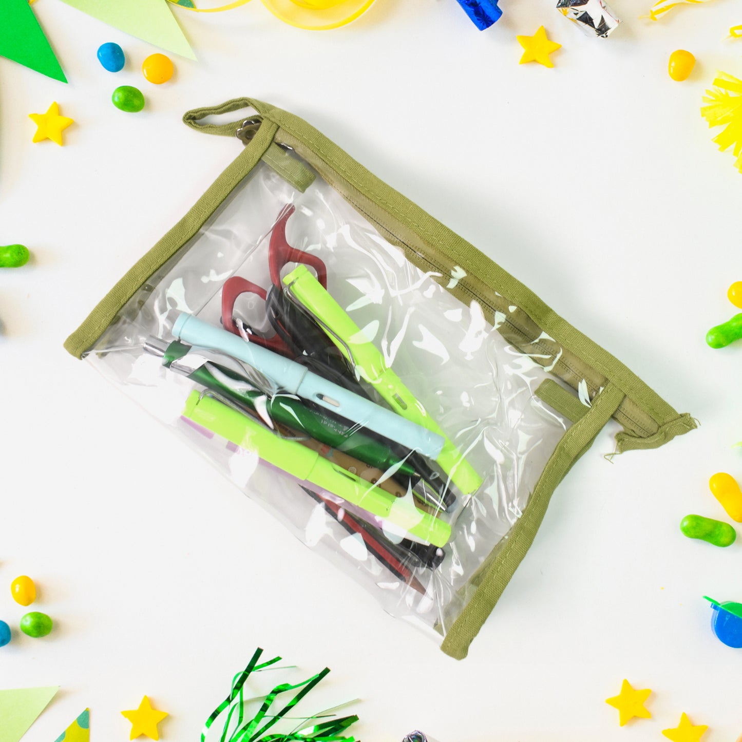 Transparent Zipper Closing Pouch (1 Pc) - Happy Price - Image 2
