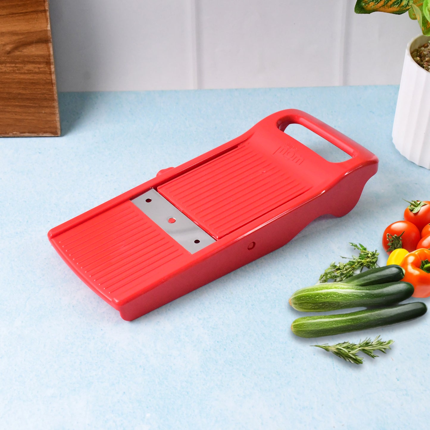 Easy Plus Vegetable Slicer (1 Pc) - Adjustable Stainless Steel Blade - Happy Price - Image 2