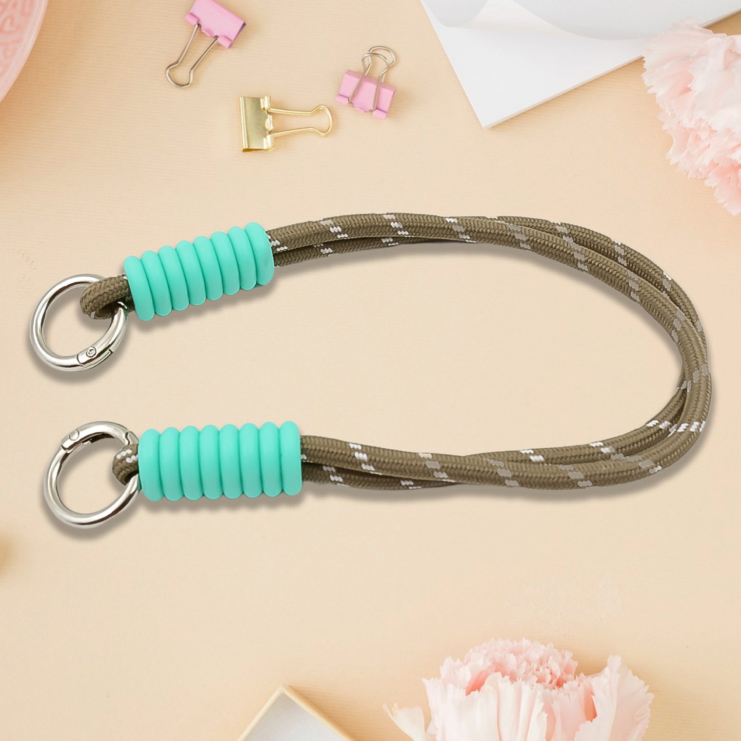 Multipurpose Two Sided Adjustable Hand Wrist Strap Lanyardwith Cellphone Phone Strap (1 Pc  14.5 Inch  Multicolor) - Happy Price - Image 2