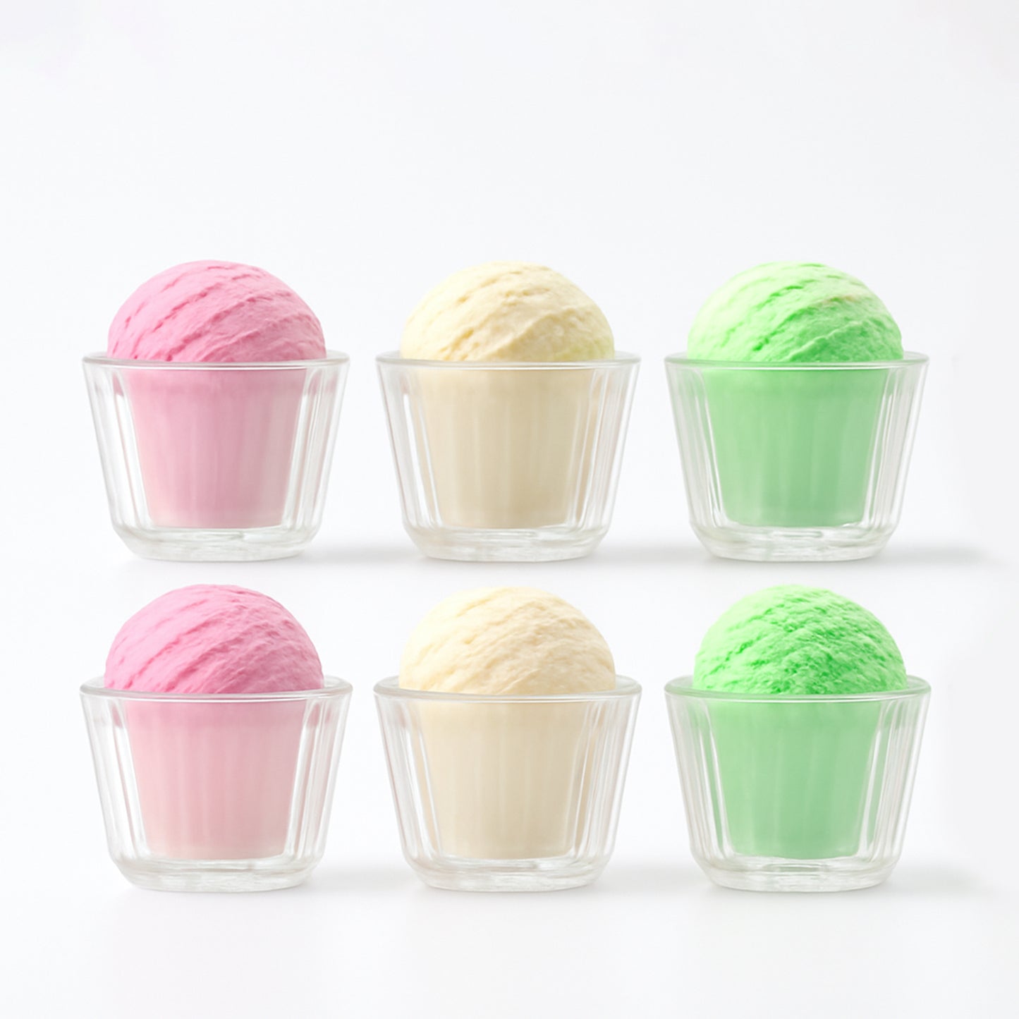 Premium Transparent Plastic Dessert Bowl Set  6 Pieces - Happy Price - Image 2