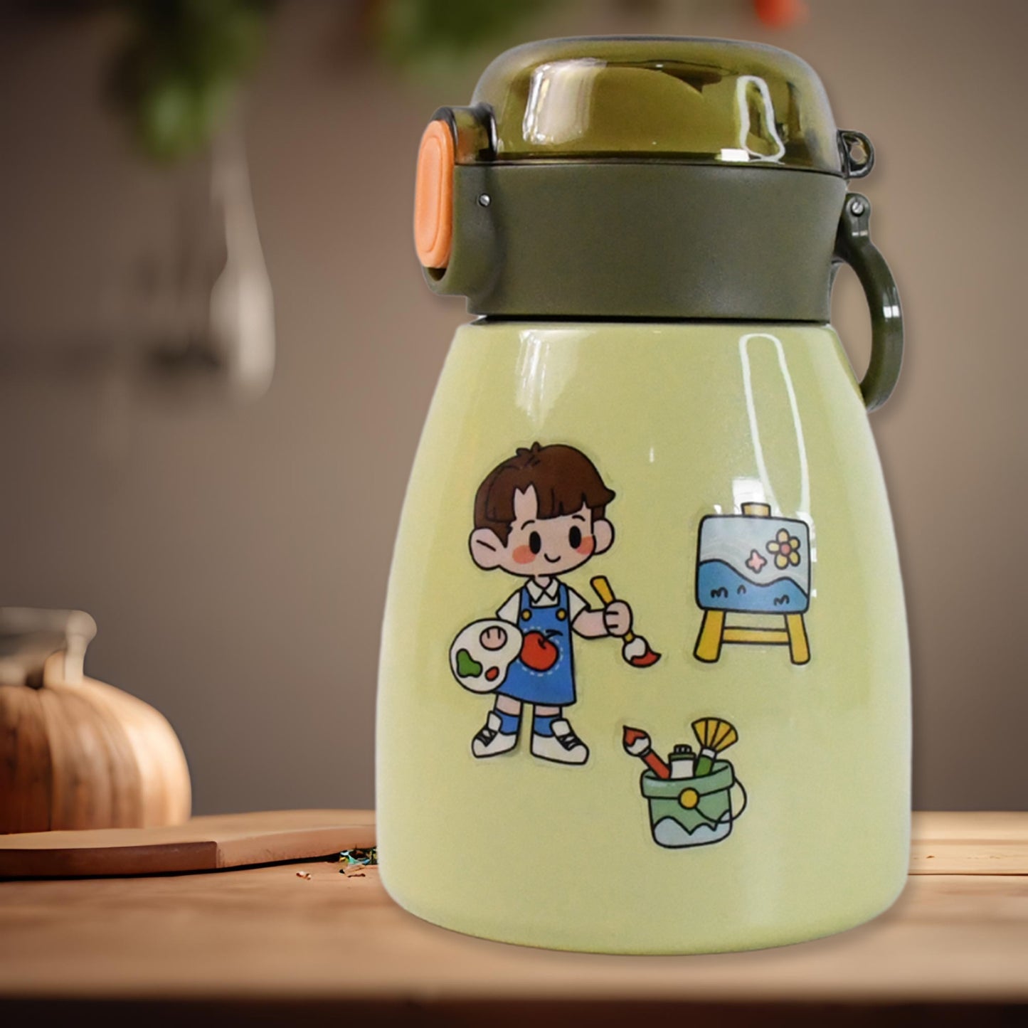 Vacuum Insulation Flask Bottle With Straw For Sports Adult Children (Approx 480ml) - Happy Price - Image 3