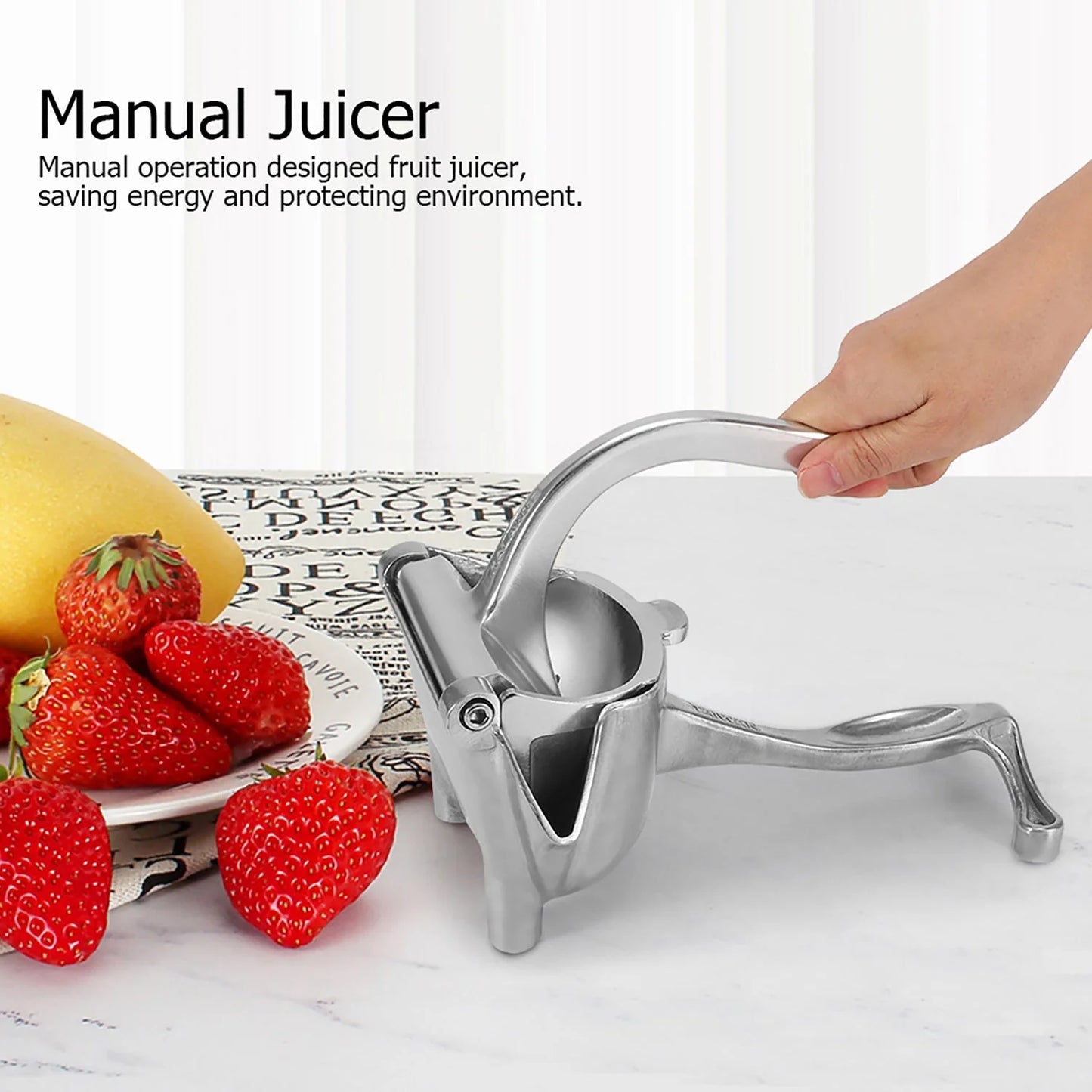 Manual Aluminium Metal Fruit Press Juicer  ( Brown Box ) - Happy Price - Image 5