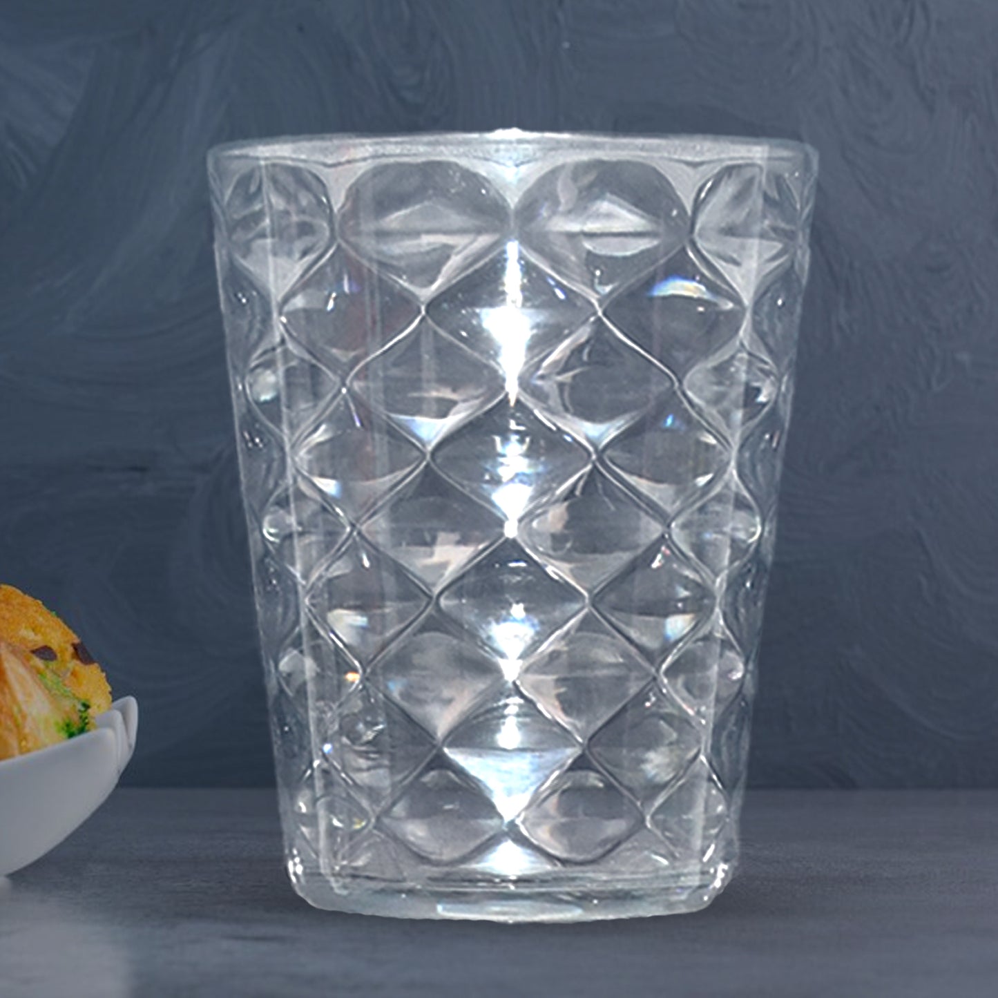 Apex Pyramid Design Unbreakable Plastic Glass  300 Ml - Happy Price - Image 4