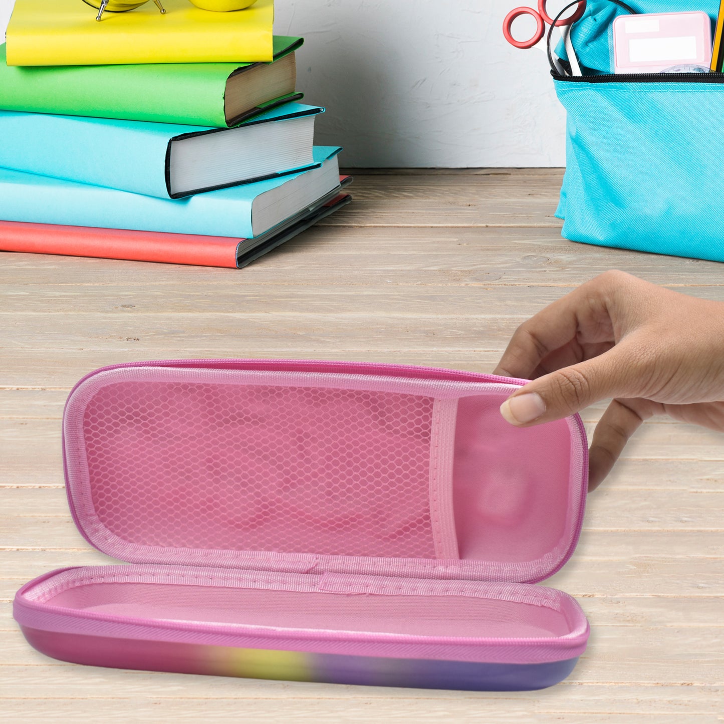 3d Cartoon Zipper Compass Box Pencil Box (1 Pc) - Happy Price - Image 2