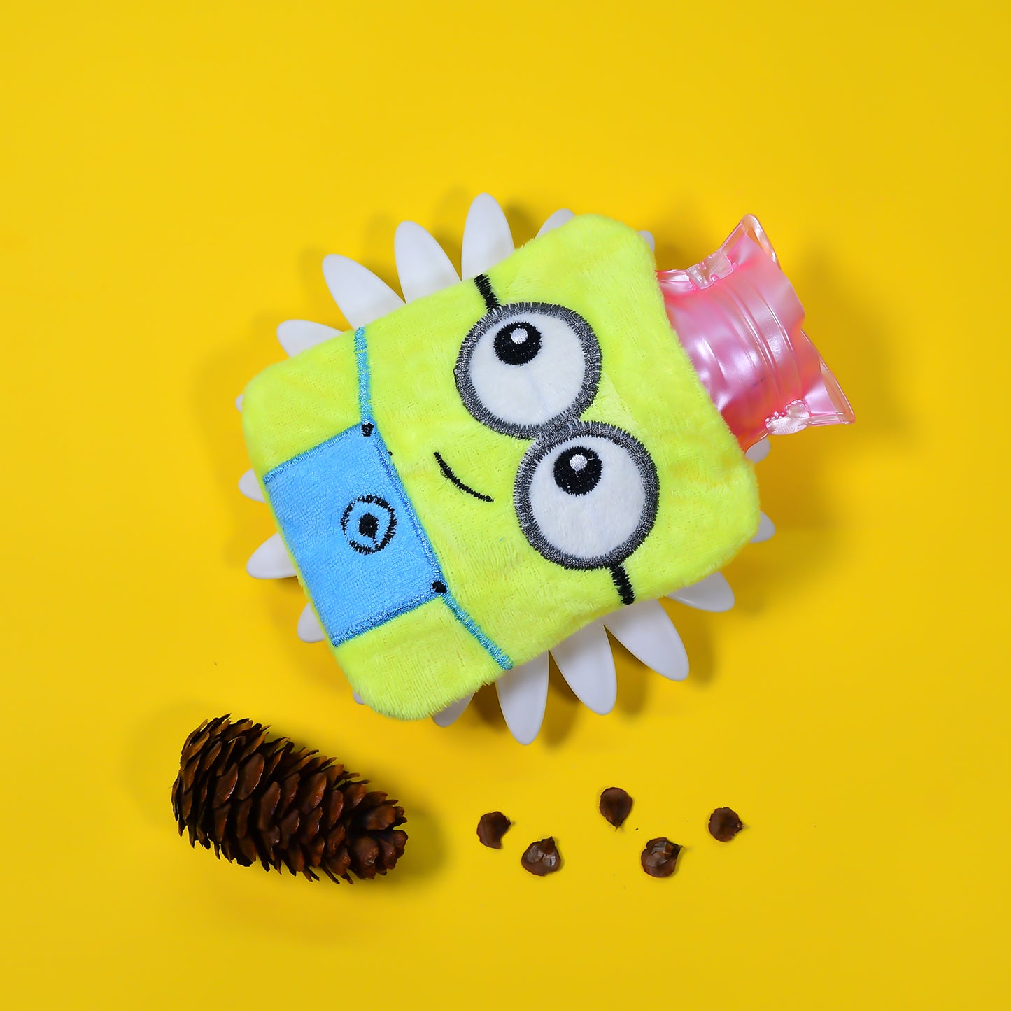 2eye Minions Small Hot Water Bag With Cover For Pain Relief Neck Shoulder Pain And Hand Feet Warmer Menstrual Cramps. - Happy Price - Image 5