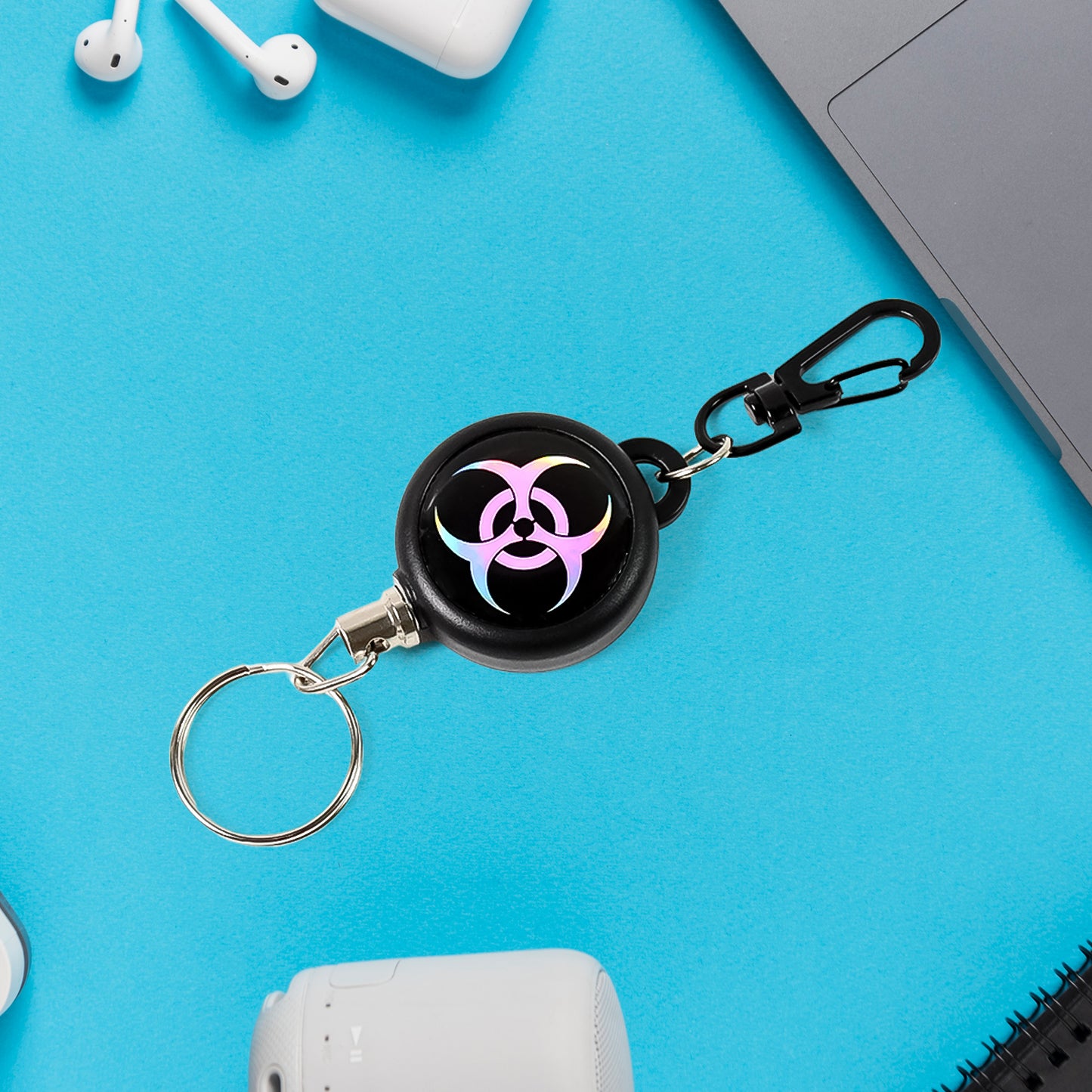 Safety Anti-lost Retractable Key Chain (1 Pc  Big) - Happy Price - Image 4
