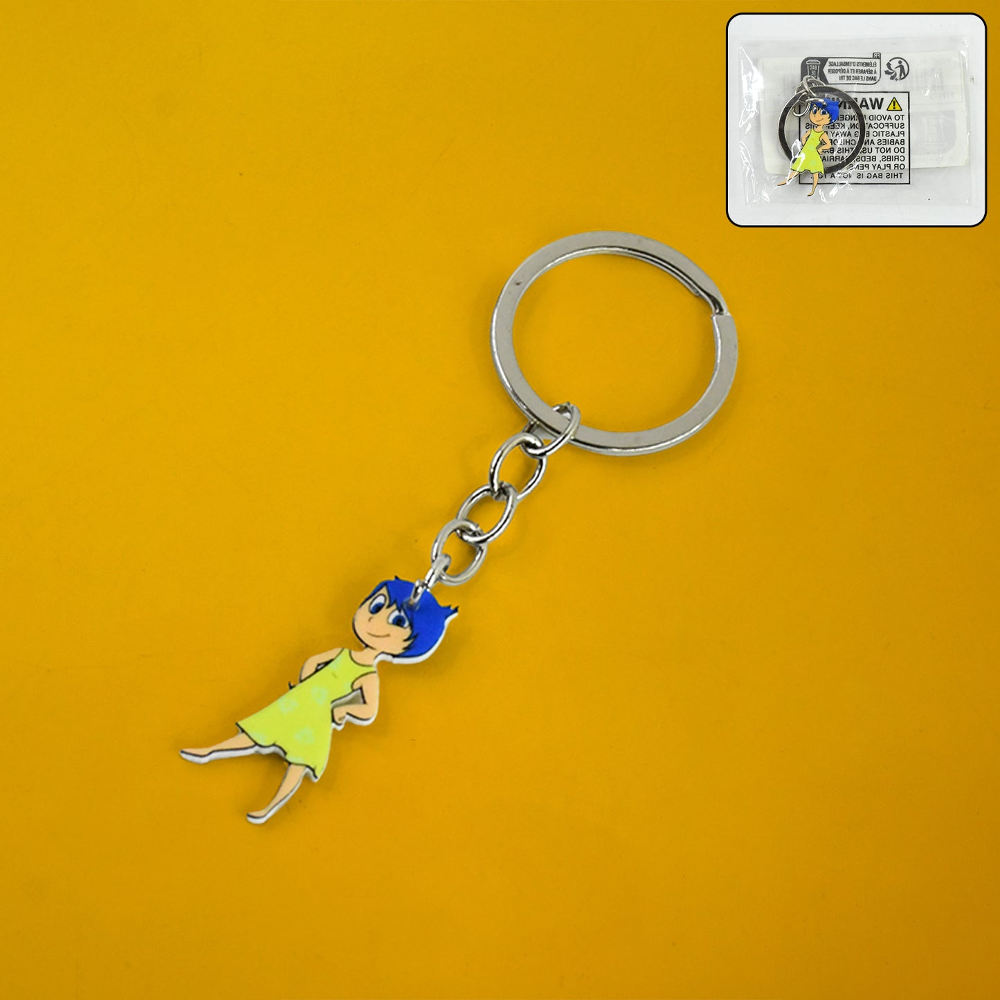 Cartoon Character Soft Pvc Keychain With Haired Girl Design (1 Pc) - Happy Price - Image 6