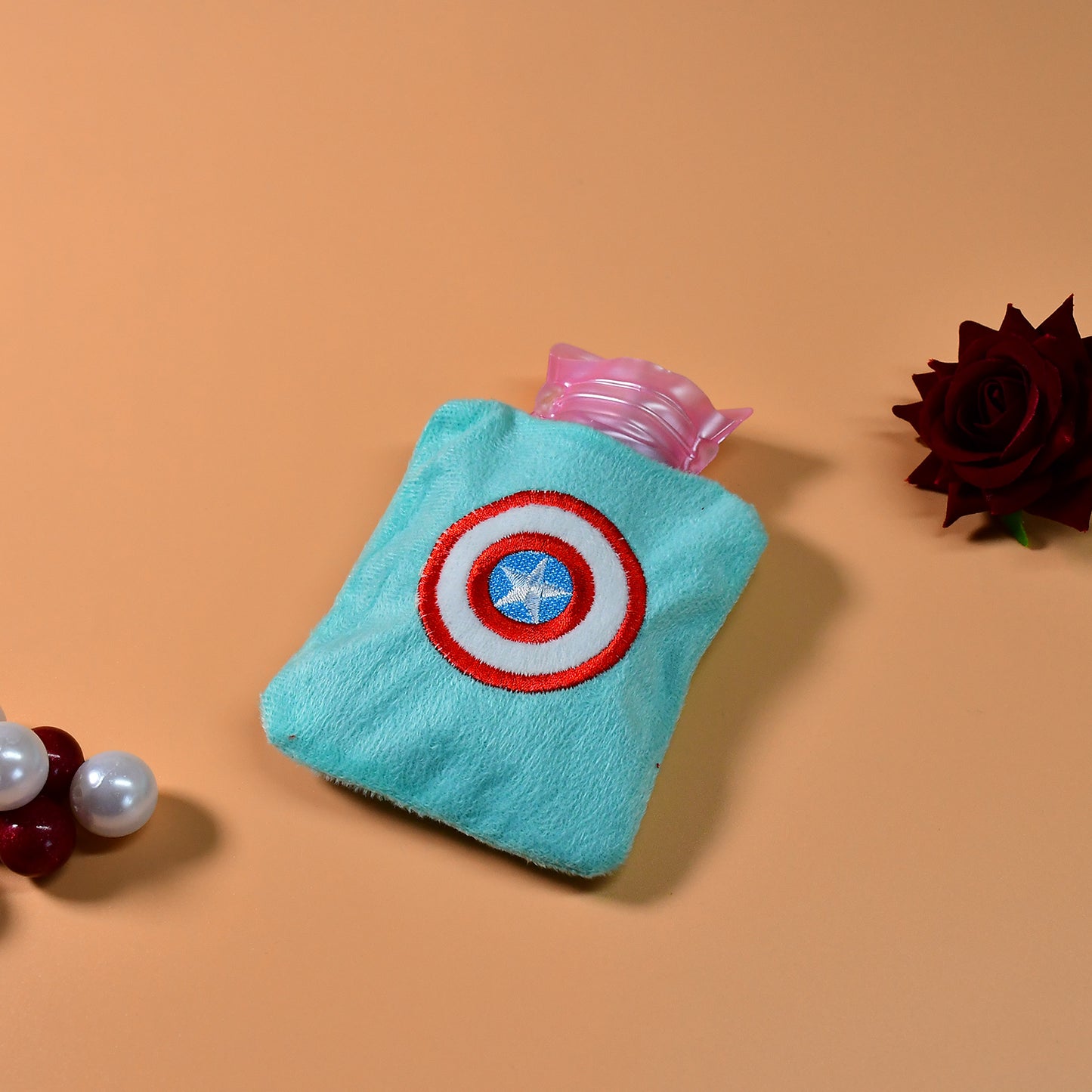 Captain Americas Shield Small Hot Water Bag With Cover For Pain Relief Neck Shoulder Pain And Hand Feet Warmer Menstrual Cramps. - Happy Price - Image 5