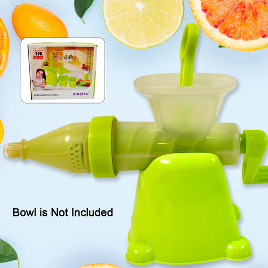 Manual Juicer Modern Plastic Fruit And Vegetable Juicer (1 Pc  Bowl Not Included) - Happy Price - Image 1