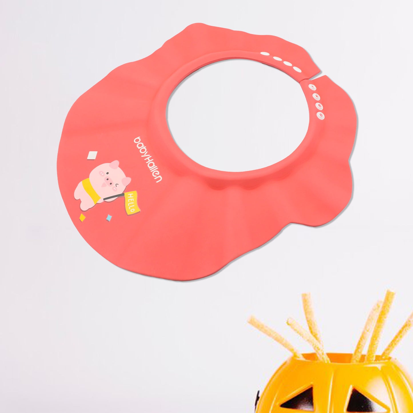 Baby Shower Caps Bath Cap For Toddlerbabykidesoft  Flexible Material Visor Hat Safe Shampoo Protection Shampoo Cap Hat New Born Infants Babies Shield Eyesears Protector Soft Comfortable Wash Hair (1 Pc) - Happy Price - Image 7