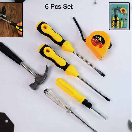 6-in-1 Home Repair Tool Kit with Screwdrivers & Essentials