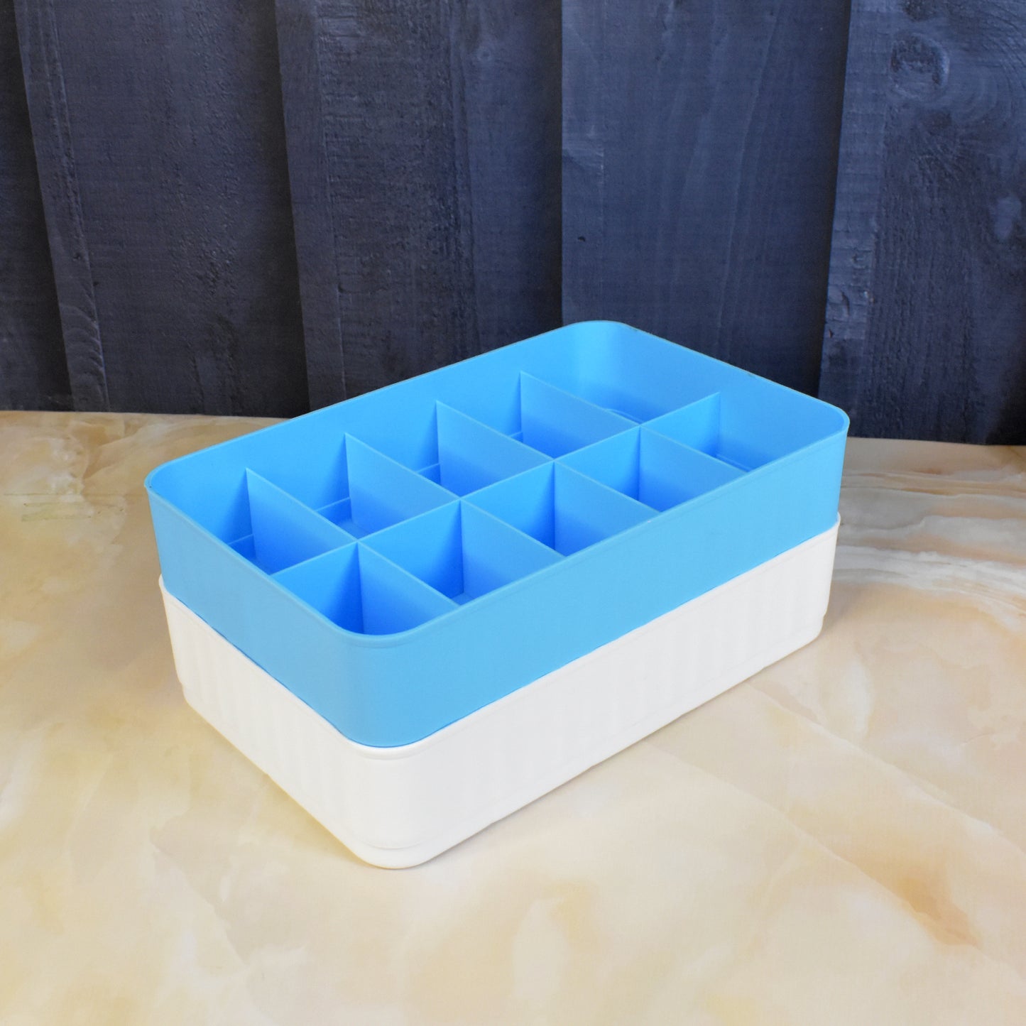 Multi-function Desktop Drawer Storage Box 10 Grid Underwear Socks Box (2 Pc Set) - Happy Price - Image 5