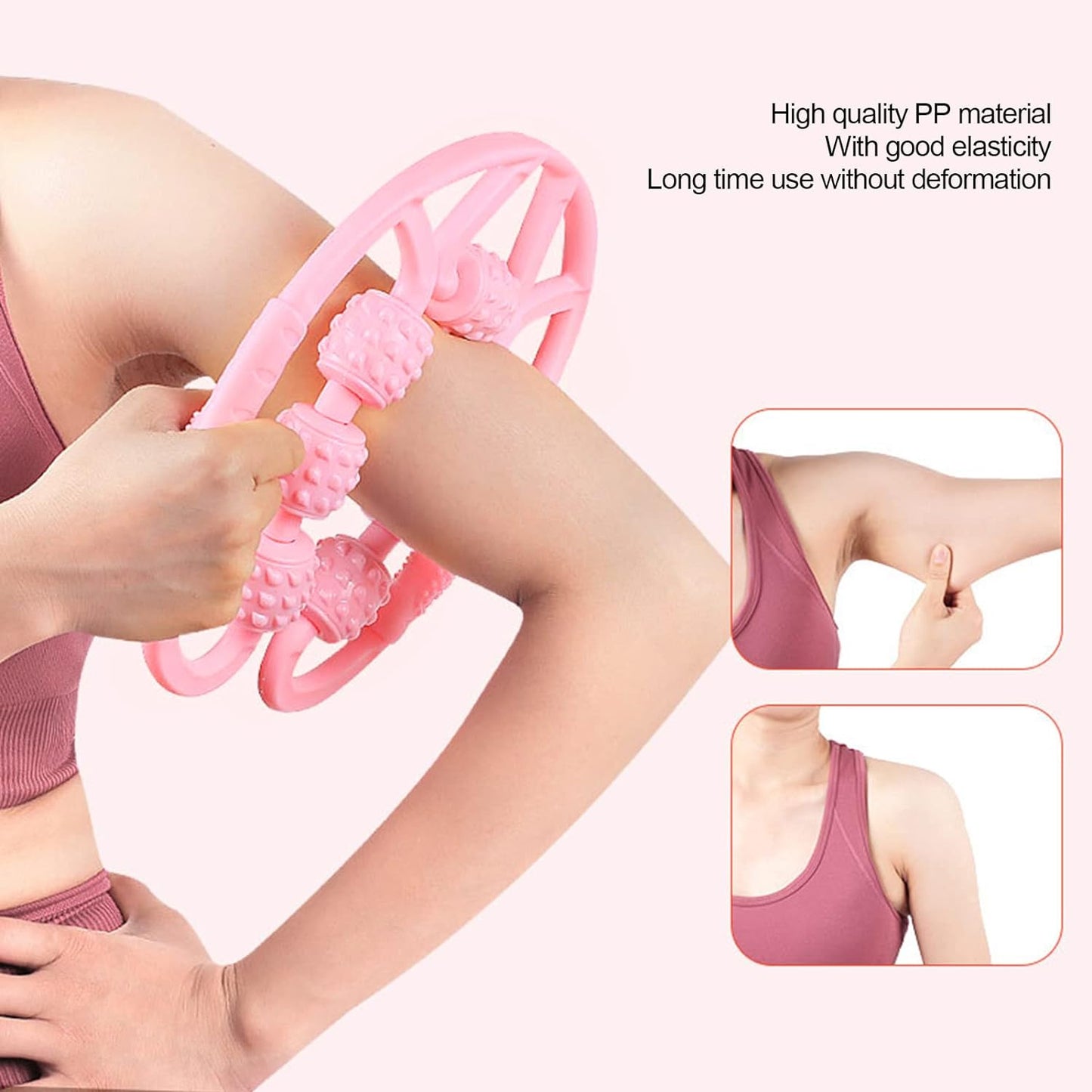 Muscle Massage Roller with 8/10 Wheels for Leg Soreness Relief - 1 Pc