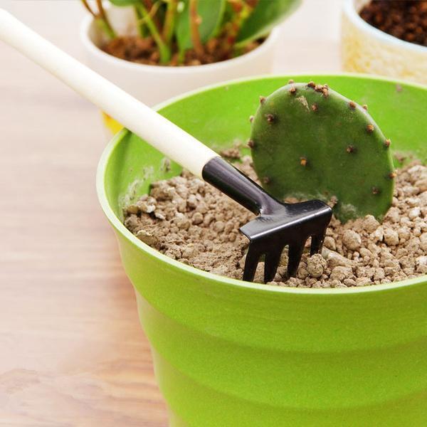 Kids Garden Tools Set Of 3 Pieces (Trowel Shovel Rake) - Happy Price - Image 7