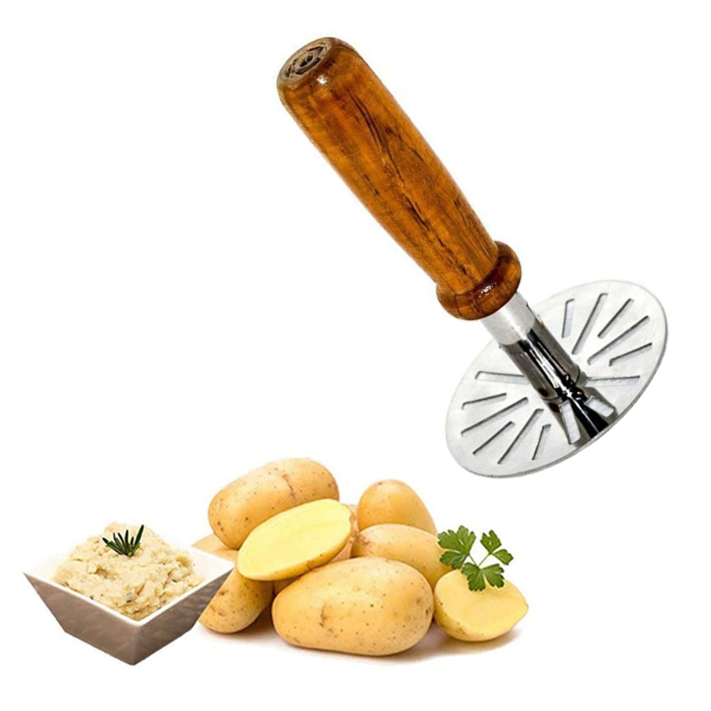 Paubhaji Masher Used In All Kinds Of Household And Kitchen Places For Mashing And Making Paubhajis. - Happy Price - Image 2