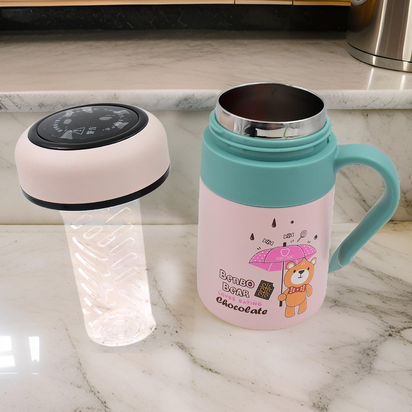 Smart Vacuum Insulated Water Bottle With Led Temperature Display  Gift Color Box (600 Ml Approx) - Happy Price - Image 3