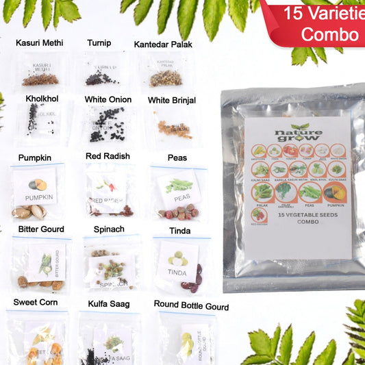 15 Varieties Of Vegetable Seeds Combo (1 Pkt.  15 Varieties) - Happy Price - Image 1
