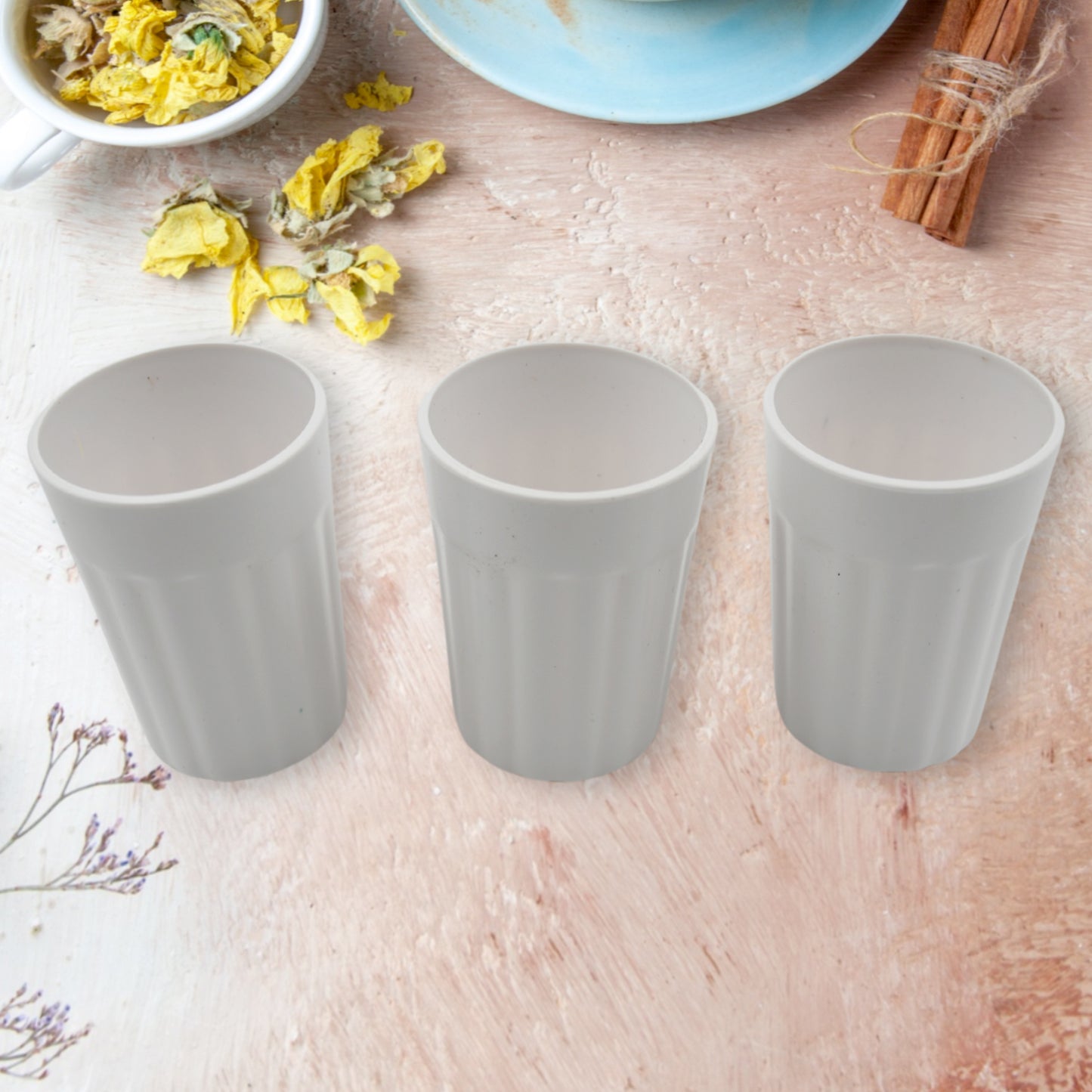 Small Plastic Coffee  Tea Cups Reusable Plastic Cup Mug Lightweight Microwavable Dishwasher Safe Unbreakable Camping Coffee Mugs For Tea Milk Water Juice Tea (3 Pcs Set) - Happy Price - Image 3