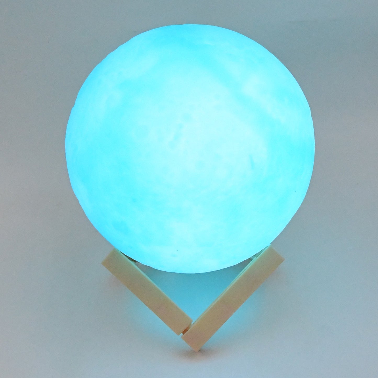 Moon Night Lamp Blue Color With Plastic Stand (15 X12 Cm  1 Pc) - Happy Price - Image 5