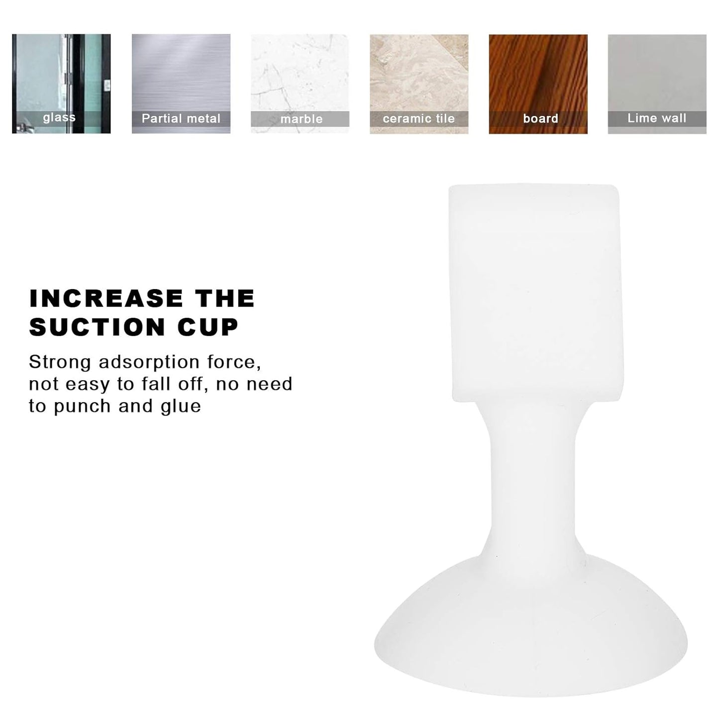 Self-sucking Silicone Door Stopper (1 Pc  Mix Color) - Happy Price - Image 3