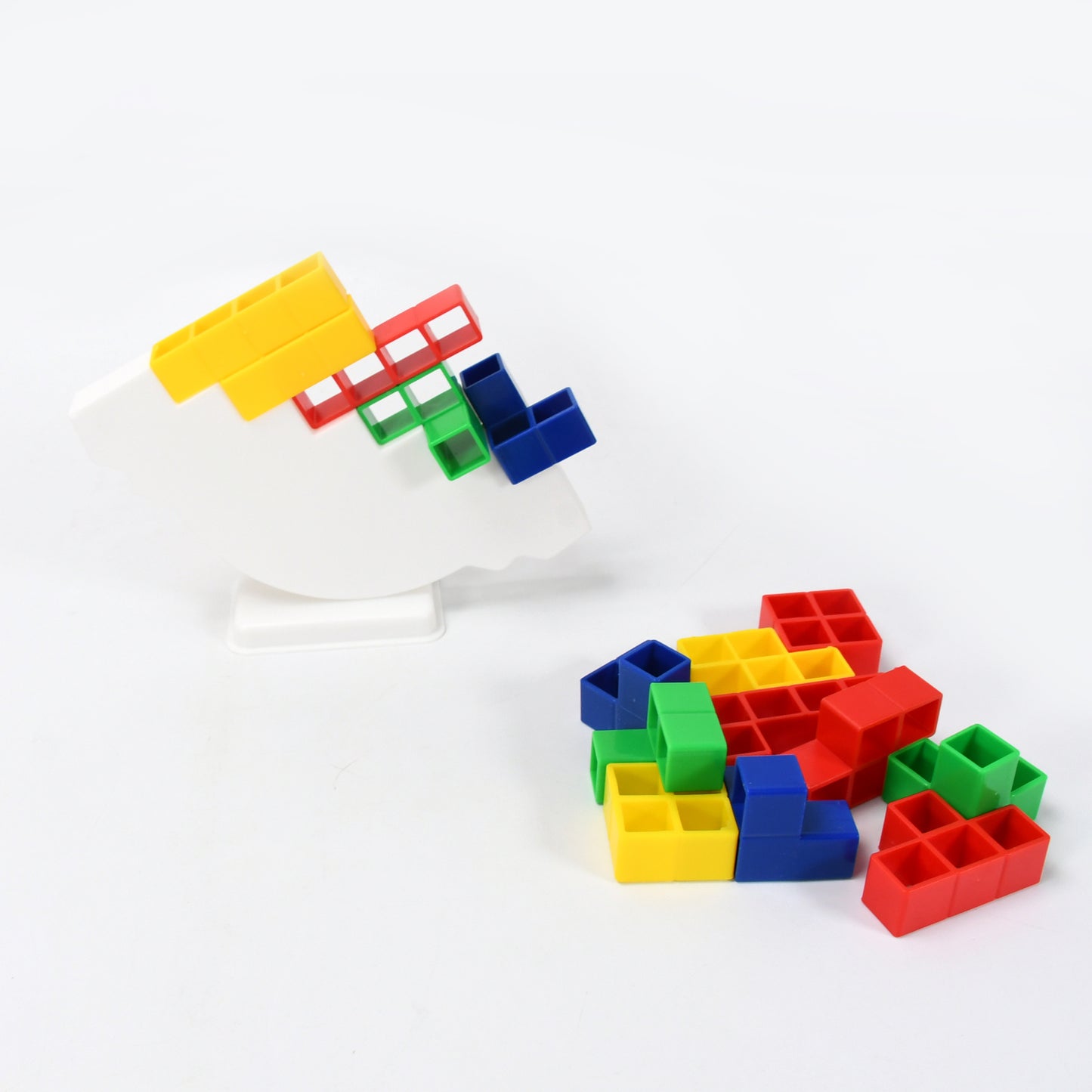3d Tower Game Tower Balance Game Tower Stacking Game Adult Kid Tower Stacking Blocks Balance Game Blocks Building Toys For Kids Age 3+ Years (16 Pcs Set) - Happy Price - Image 4