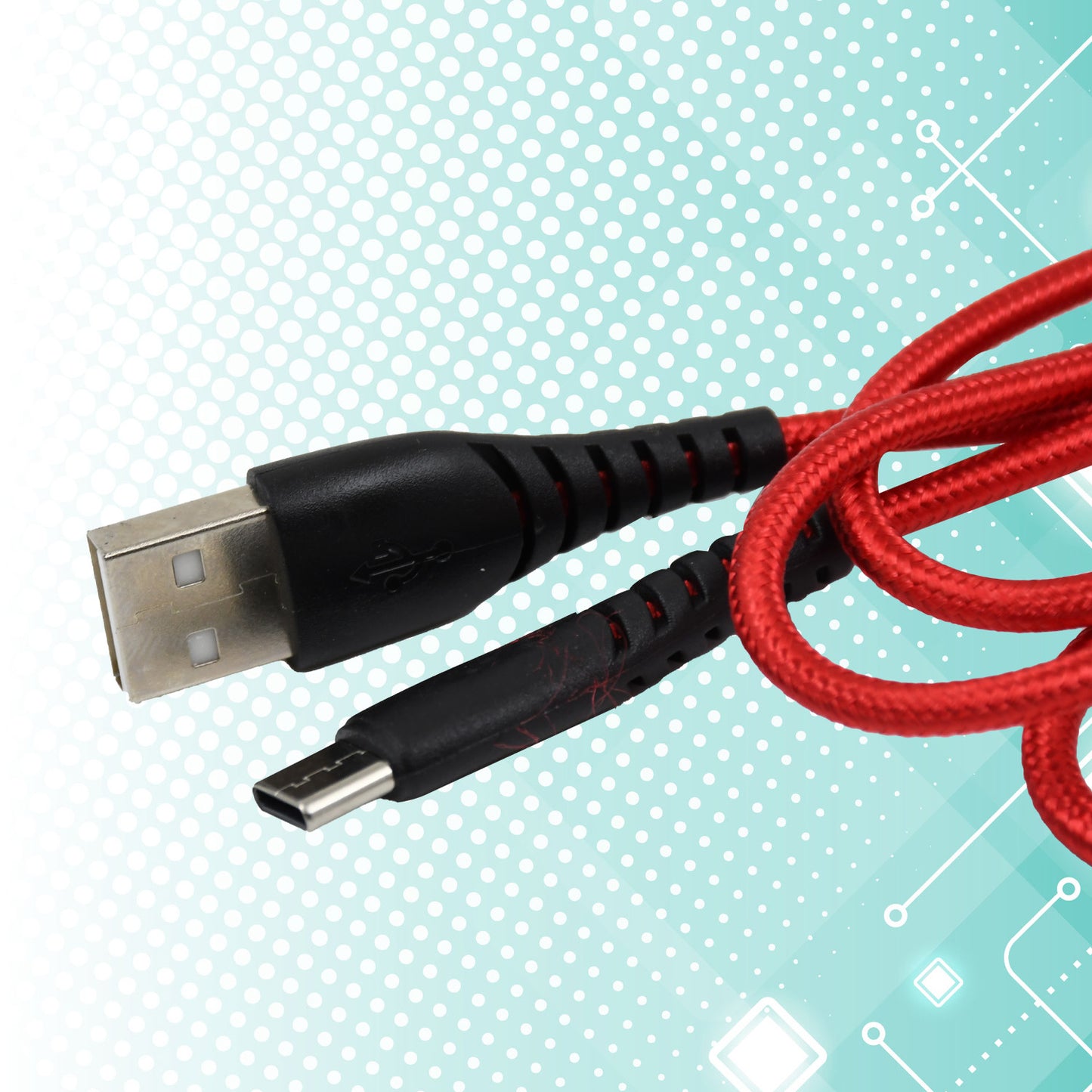 Type C Data Cable Fast Charging Data Transfer Cable (97 Cm  1 Pc) - Happy Price - Image 4