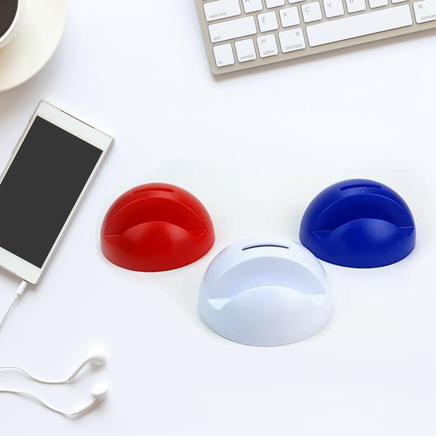 2in1 Abs Plastic Phone Holder Phone Stand With Coin Bank (1 Pc) - Happy Price - Image 2
