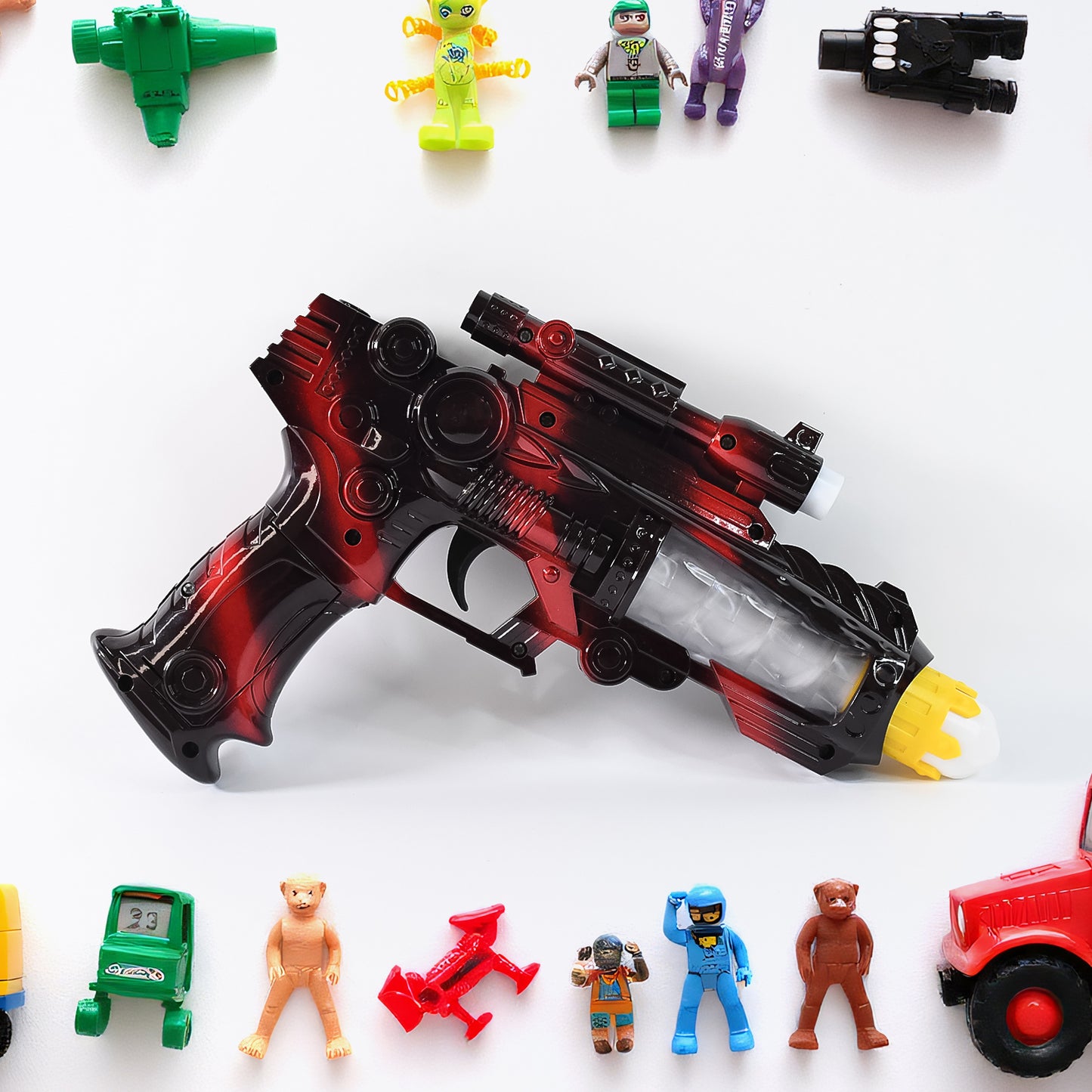 Ttg Led Flashing Sound Laser Toy Gun  Battery Operated Space Gun With Lights  Music - Happy Price - Image 3