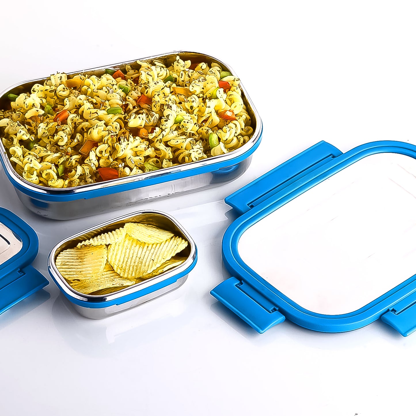 Apex Jerry Lunch Box Premium Stainless Steel Food Container (2 Pc  700+200 Ml Approx) - Happy Price - Image 5