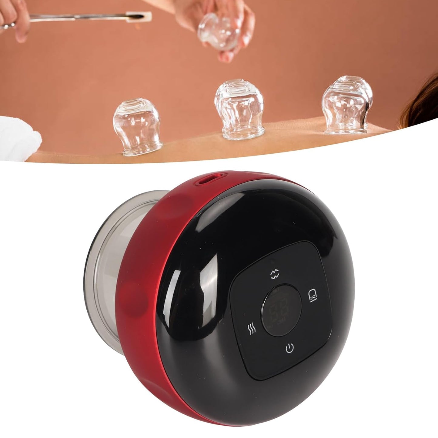 Electric Intelligent Breathing Cupping Massage Instrument The Smart Cupping Therapy Sets Massager For Muscle And Joint Pain Cellulite Massage Back Pain Relief For Back Shoulder Leg (1 Pc) - Happy Price - Image 2