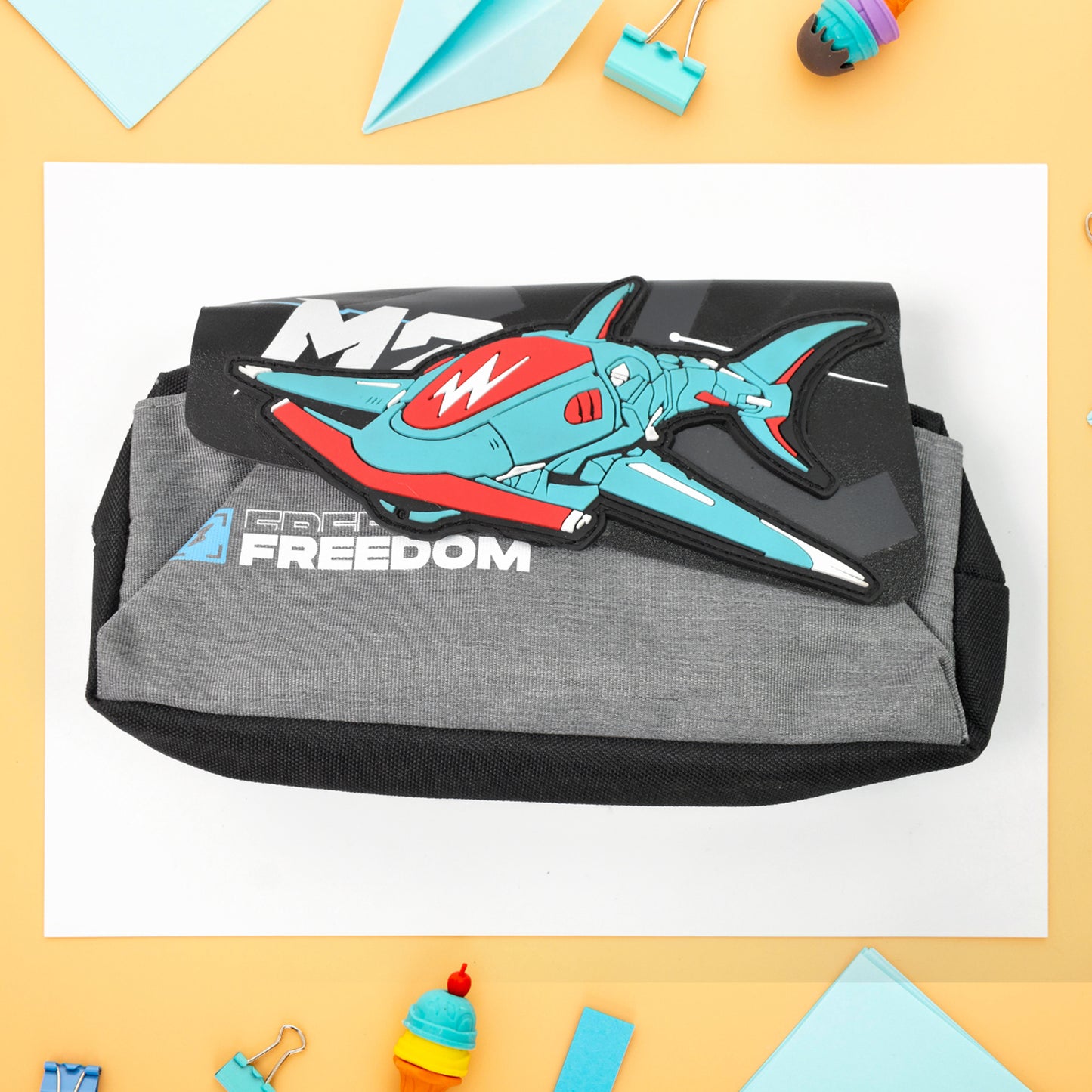 Pencil Pouch With Zipper (1 Pc  2 Compartment ) - Happy Price - Image 2