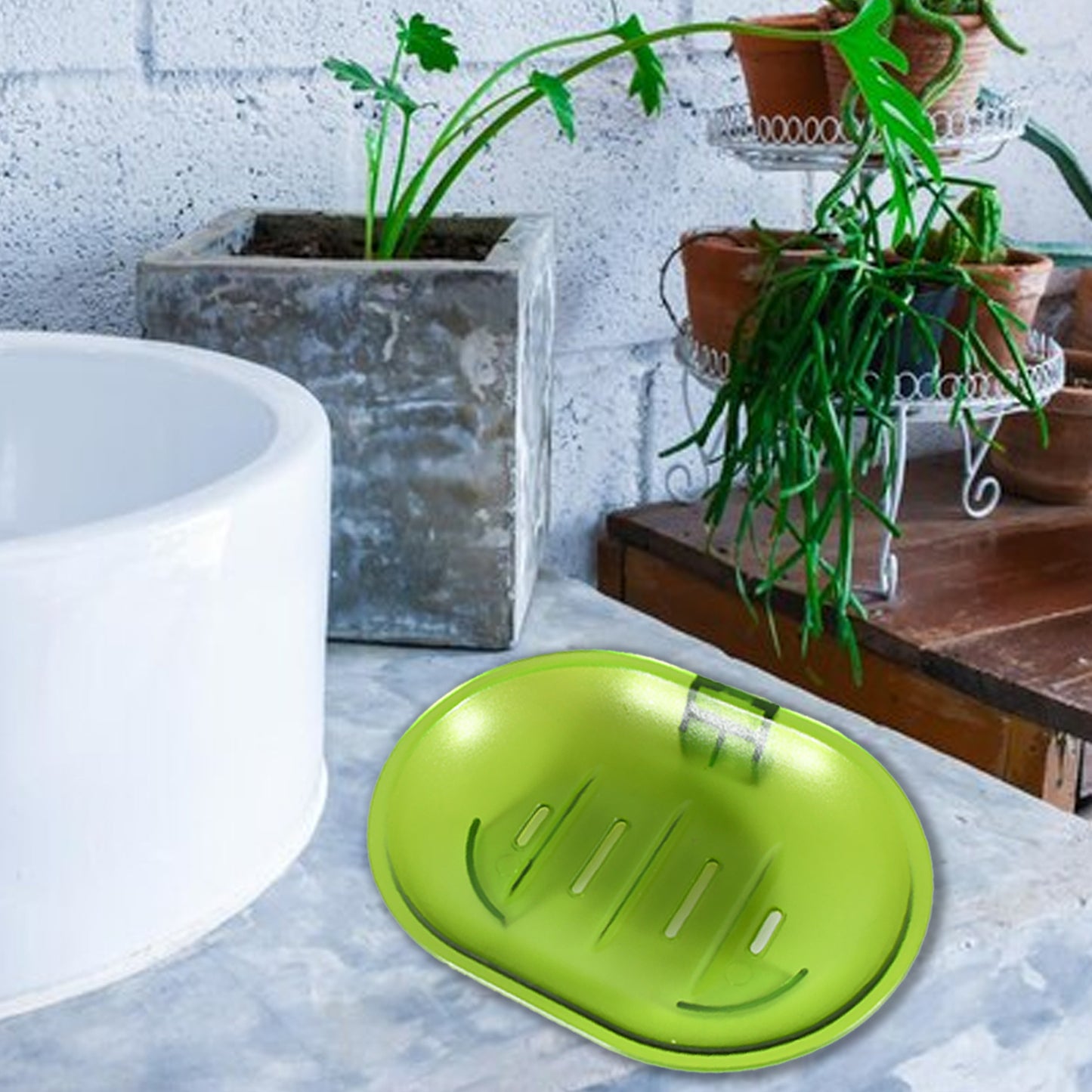 Plastic Soap Dish Holder For Bathroom Shower Wall Mounted Self Adhesive Soap Holder Saver Tray-plastic Sponge Holder For Kitchen Storage Rack Soap Box Bathroom - Happy Price - Image 4