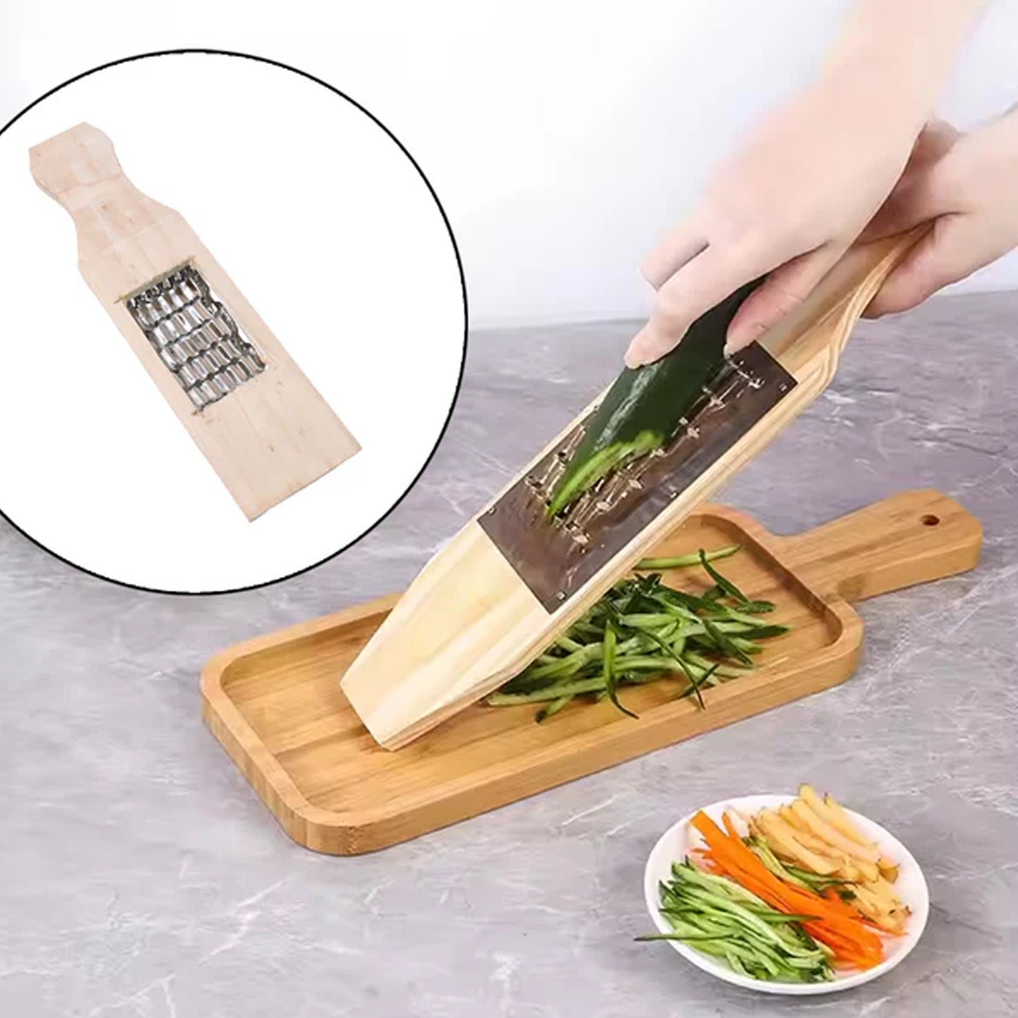 Vegetable Shredder Slicer Fry Cheese Grater Food Vegetables Kitchen  (Small  1 Pc) - Happy Price - Image 5