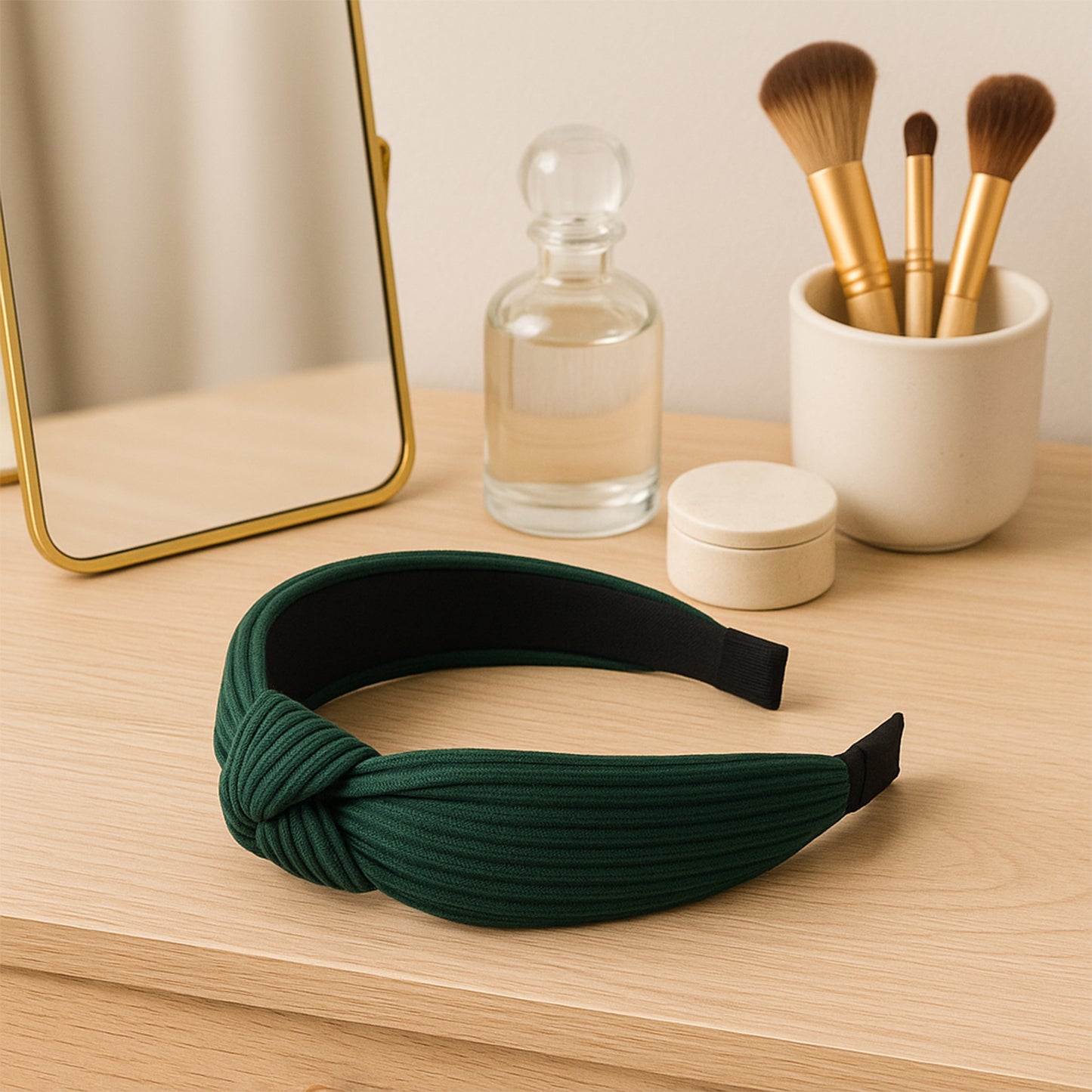 Womens Ribbed Texture Knot Design Hairband (1 Pc  Mix Design) - Happy Price - Image 4