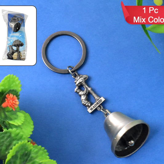 Metal Small Temple Bell Keychain Motorcycle Bell Keychain (1 Pc  Mix Color) - Happy Price - Image 1