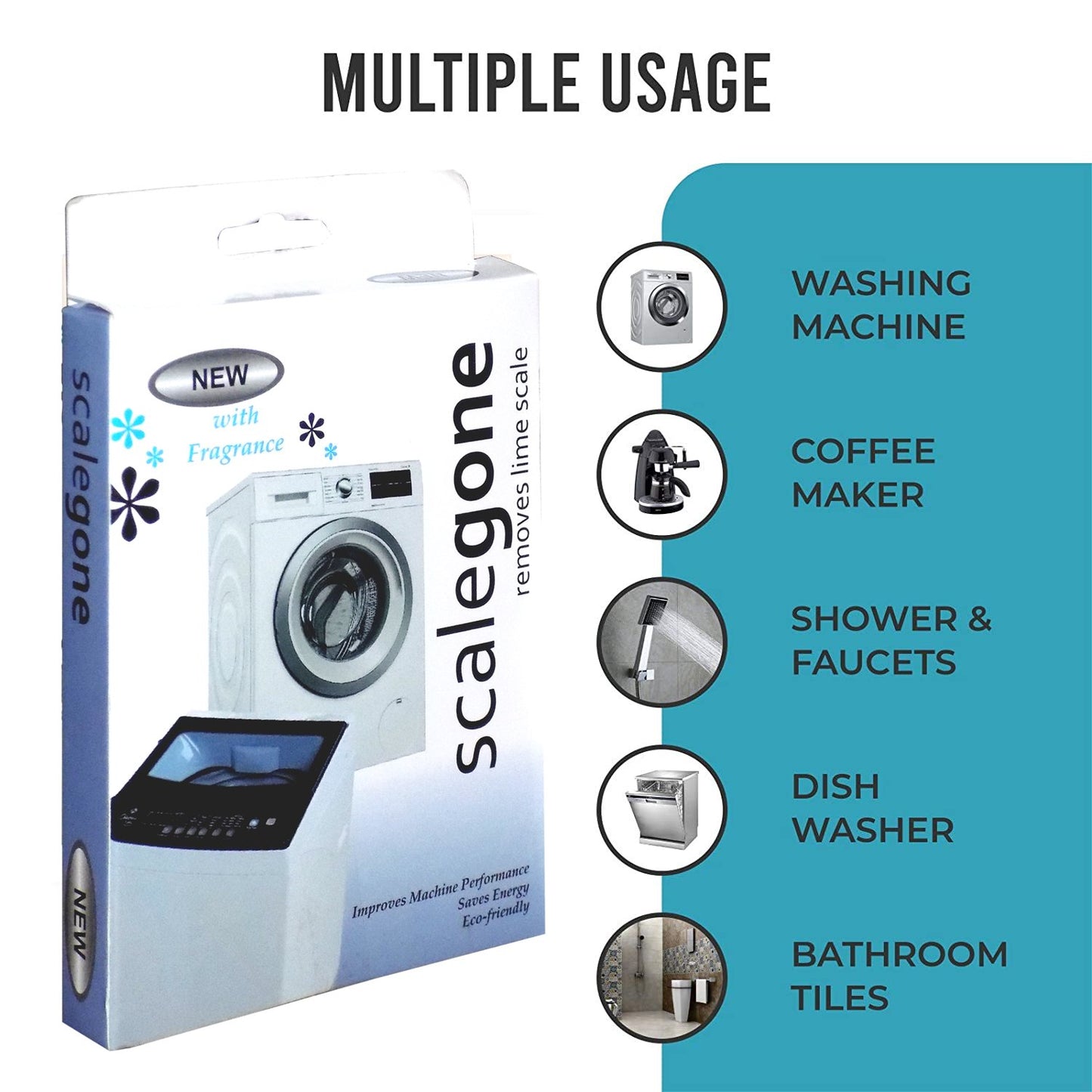 Washing Machine Scalegon Powder For Machine Tub Cleaner (100 Gm) - Happy Price - Image 2