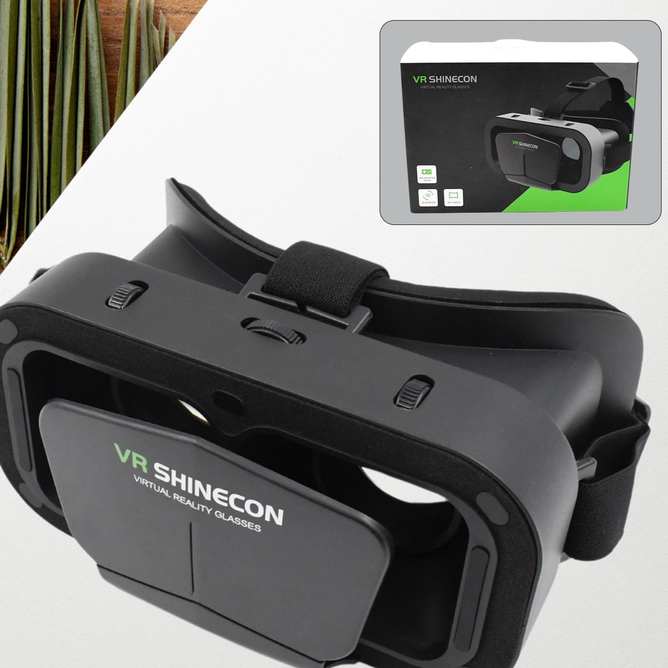 3d Vr Headset Compatible With Iphone  Android Virtual Reality Vr Goggles For 3d Vr Movies Video Games (1 Pc) - Happy Price - Image 1