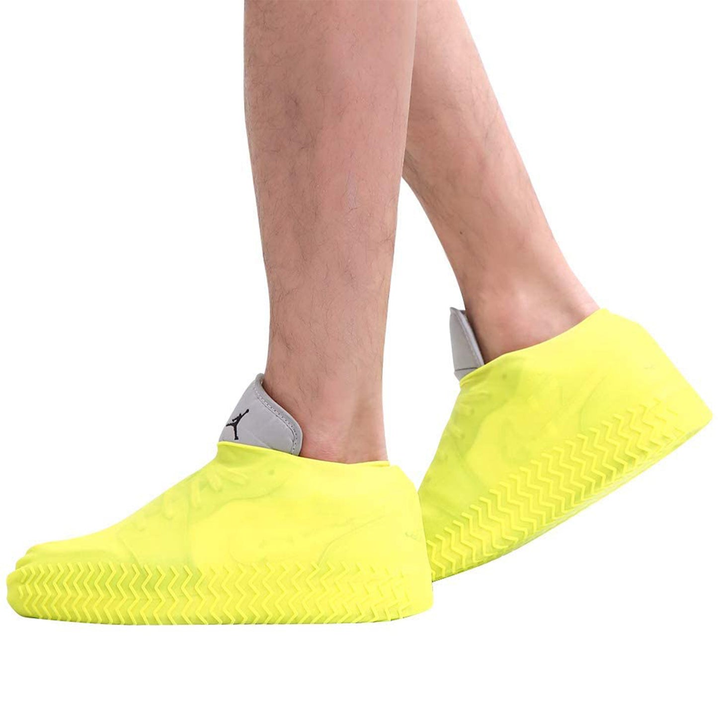 Shoe Cover (Small Size) For Rain Reusable Antiskid Waterproof Boot Cover Shoe Protector For Bike Silicone (1 Pair) - Happy Price - Image 5