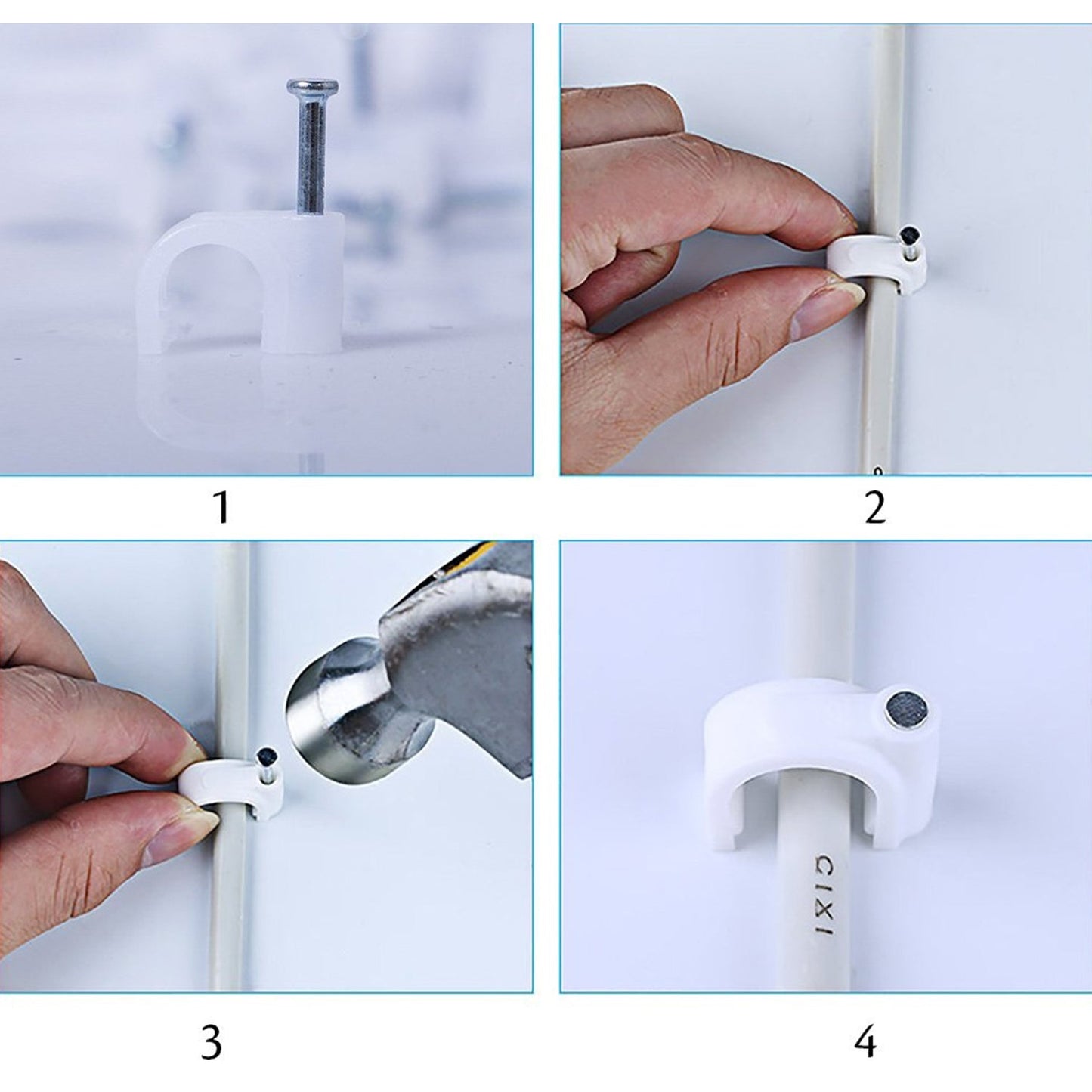 100 Pc 6 Mm Cable Clip Used In All Kinds Of Wires To Make Them Stuck And Holded In Walls Etc. - Happy Price - Image 5