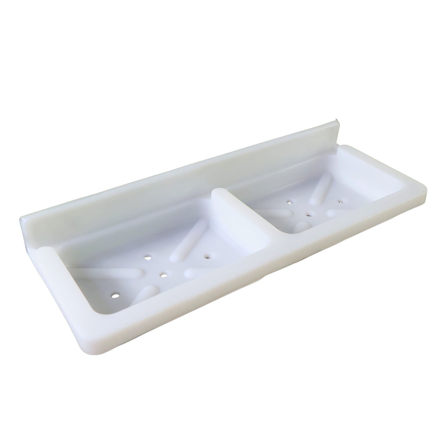 Wall Mounted Double Compartment Soap  Sponge Holder (1 Pc) - Happy Price - Image 2