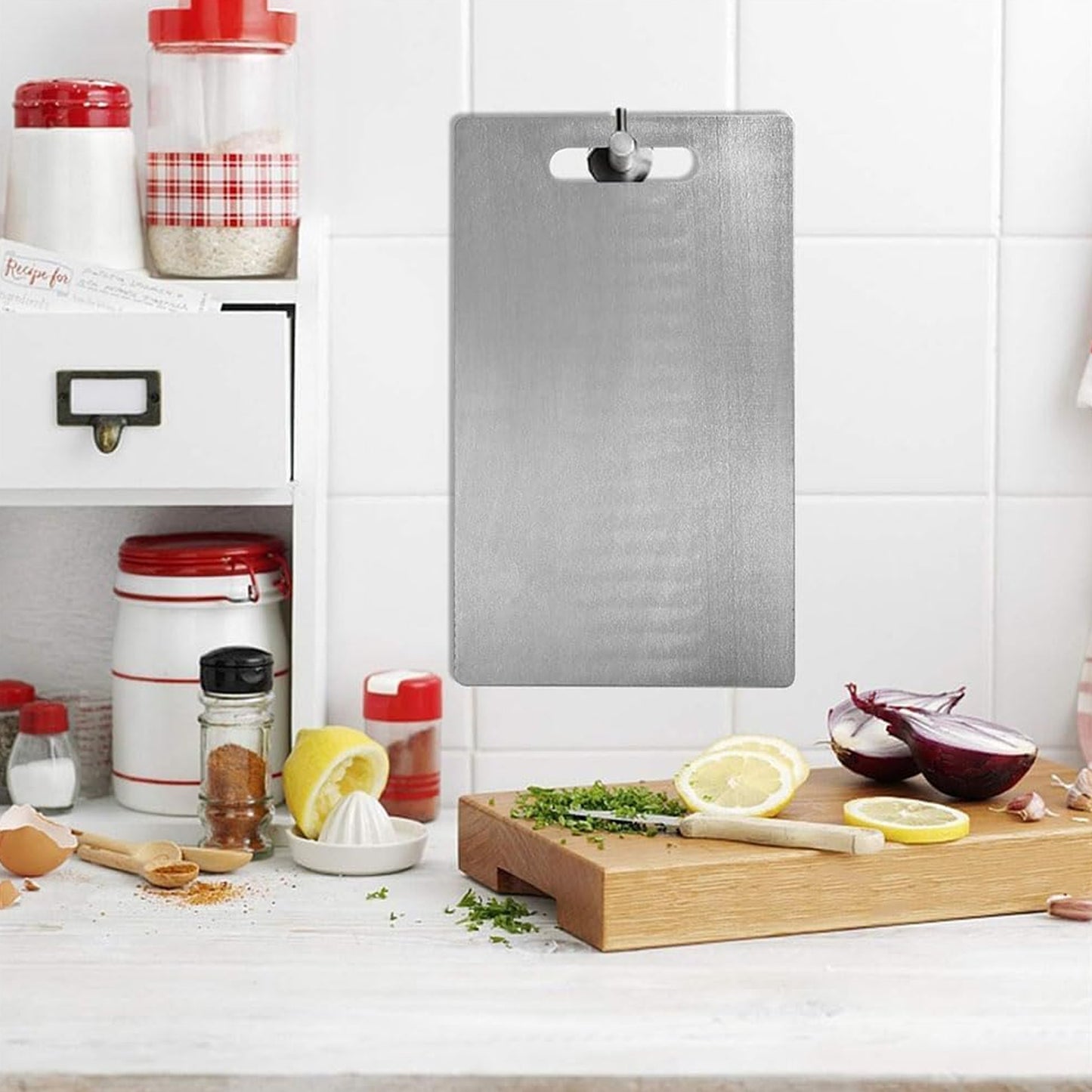 Medium Stainless Steel Chopping Board - 228 x 330 mm, 1.5mm Thick - Happy Price - Image 6