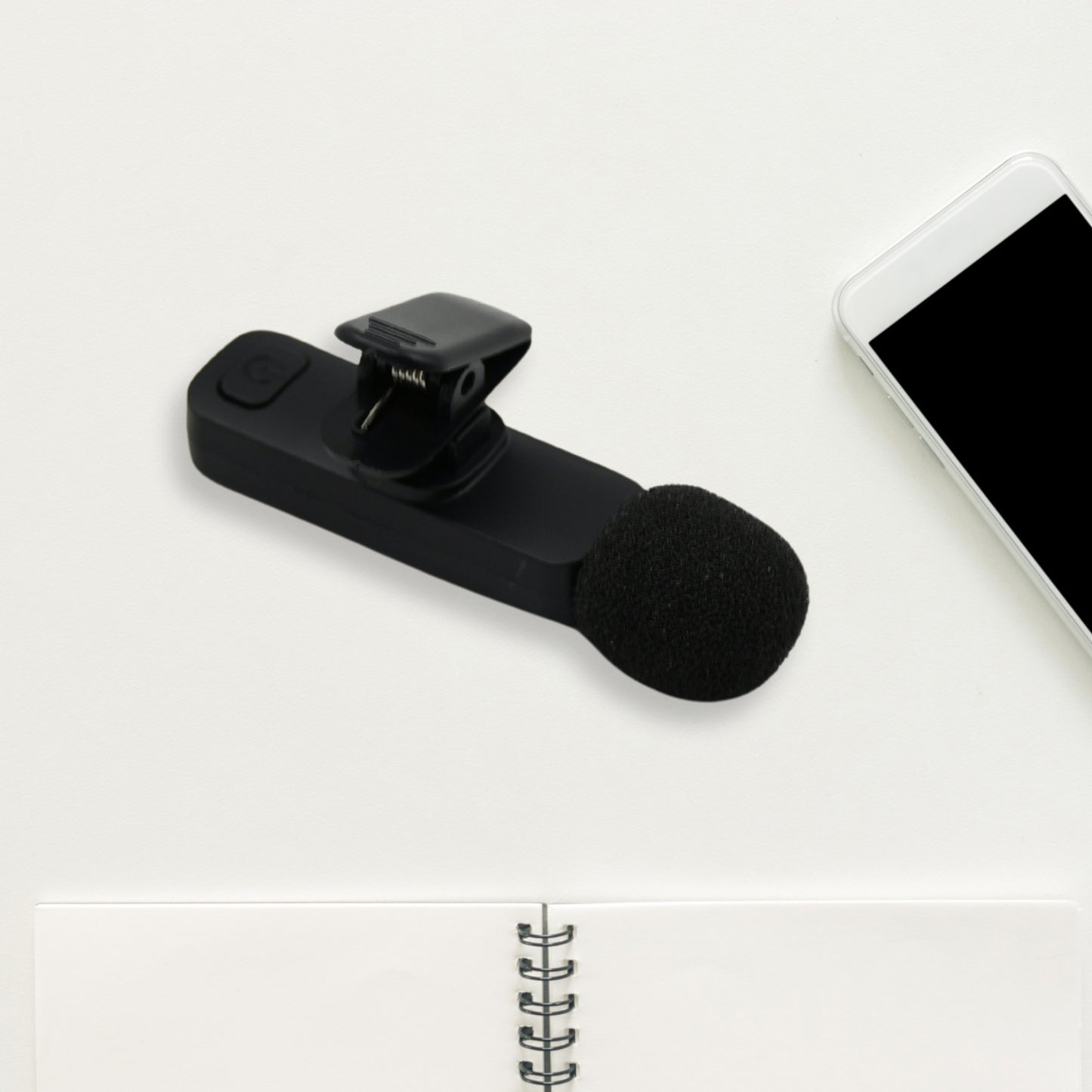 Intelligent Noise Cancelling Live Streaming Clip On Microphone For Type-c  For Iphone With Charging Mini Wireless Lapel Collar Microphone - Happy Price - Image 2