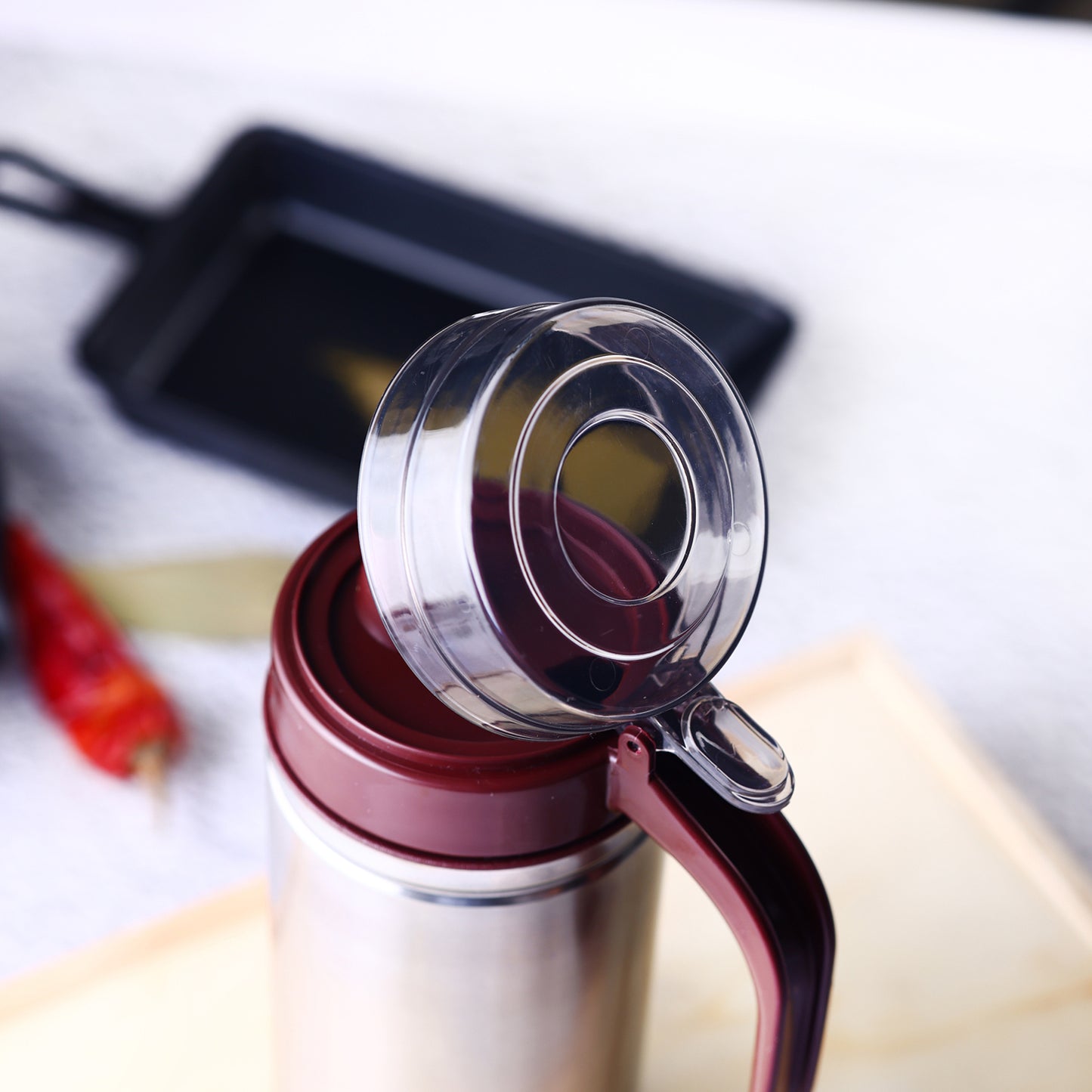 Oil Dispenser Stainless Steel With Small Nozzle 750ml - Happy Price - Image 5