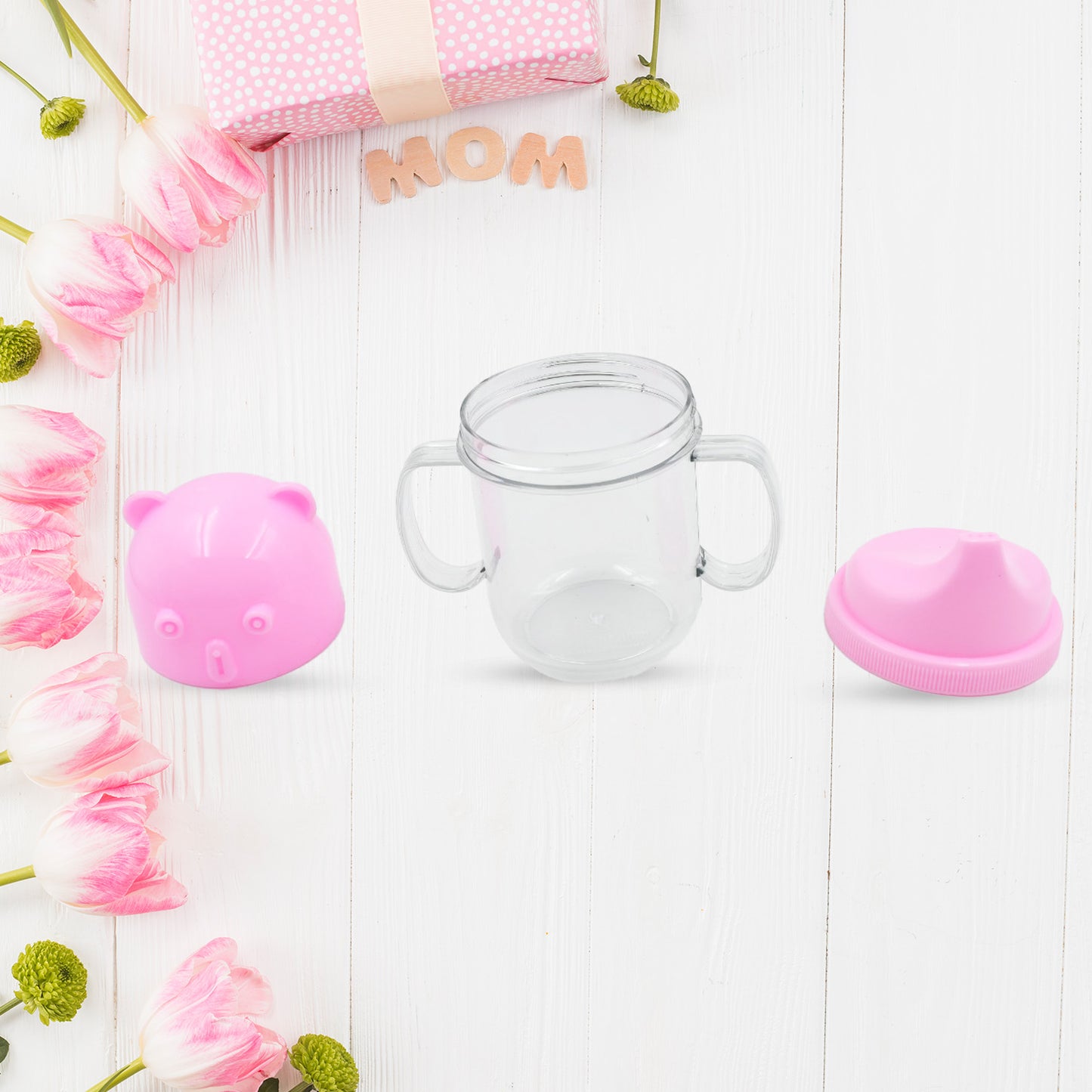 Baby Milk Mug Sippy Cup Baby Mug Leakproof Mug For Kids Lightweight Nursing Dishwasher Safe Mug (250 Ml  1 Pc) - Happy Price - Image 5