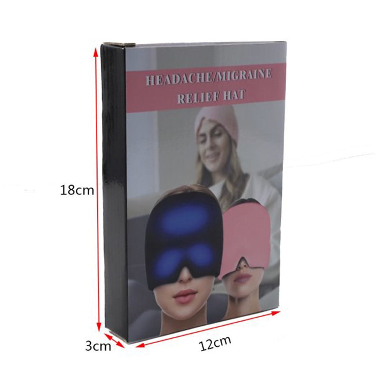 Headache Relief Hat Migraine Cap Wearable Migraine Mask Ice Head Wrap For Tension Headache Puffy Eyes Sinus Headache  Stress Relief - Happy Price - Image 4