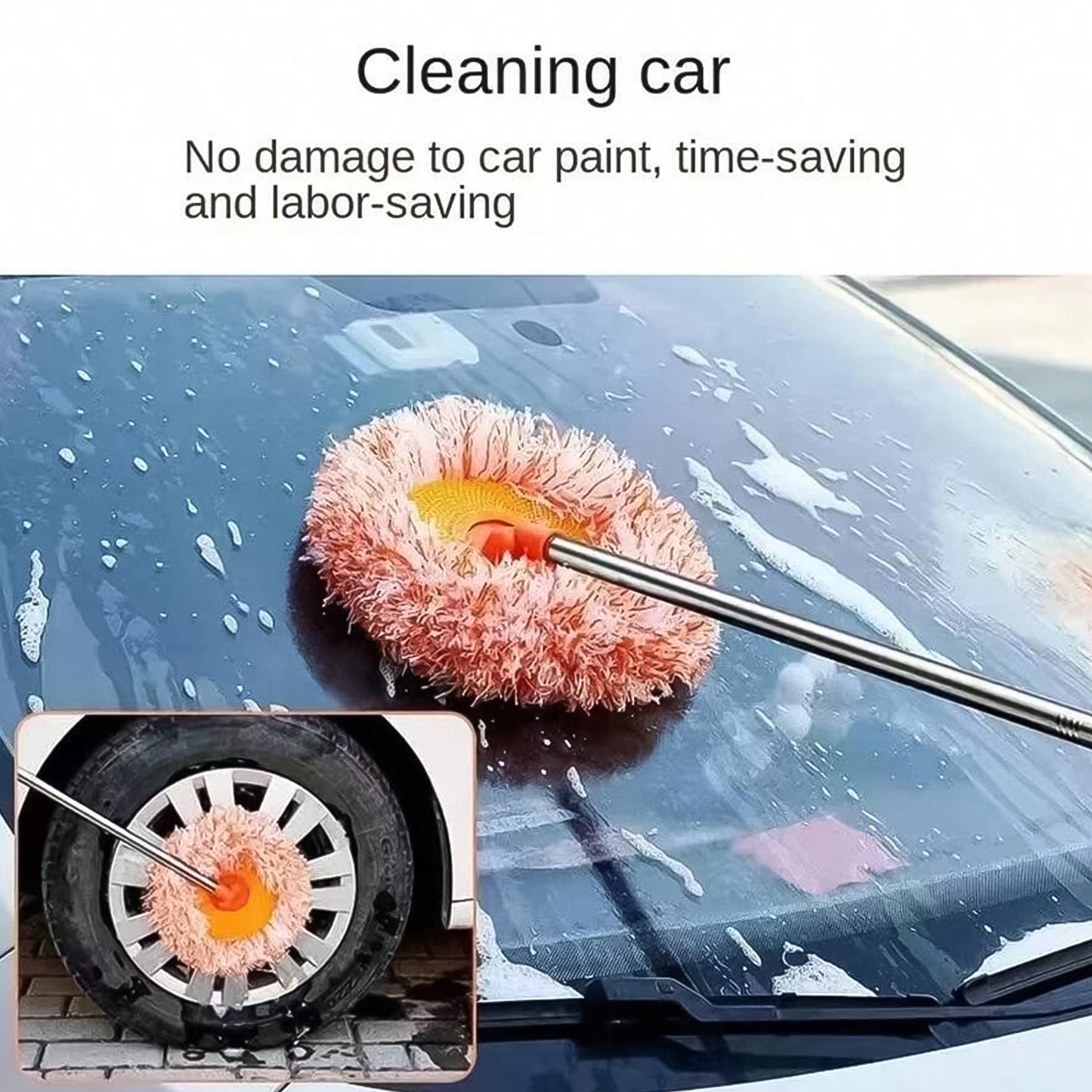 Mop Cleaning Mop Rotatable Spin Mop (110 Cm  1 Pc) - Happy Price - Image 2