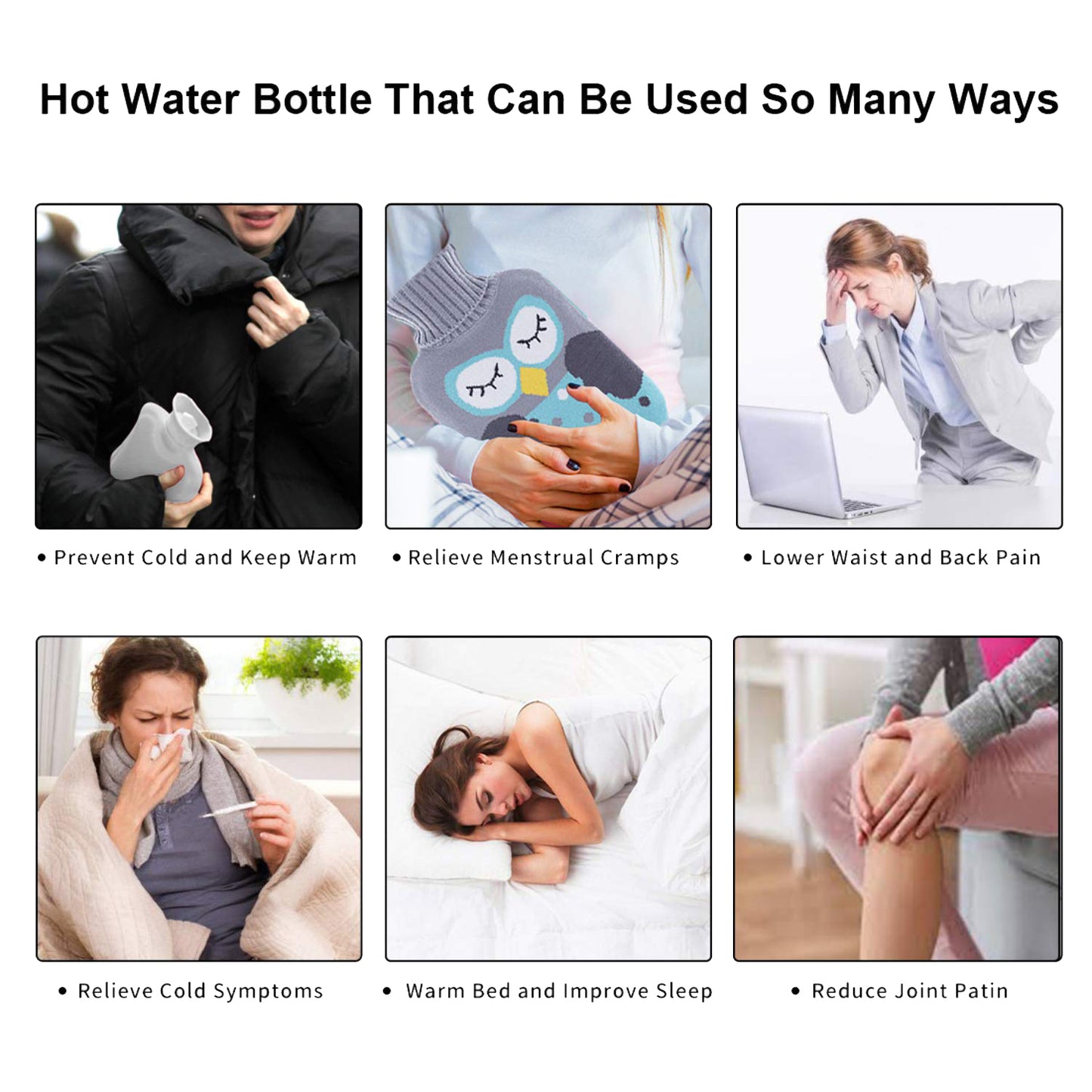 Doremon Small Hot Water Bag With Cover For Pain Relief Neck Shoulder Pain And Hand Feet Warmer Menstrual Cramps. - Happy Price - Image 5