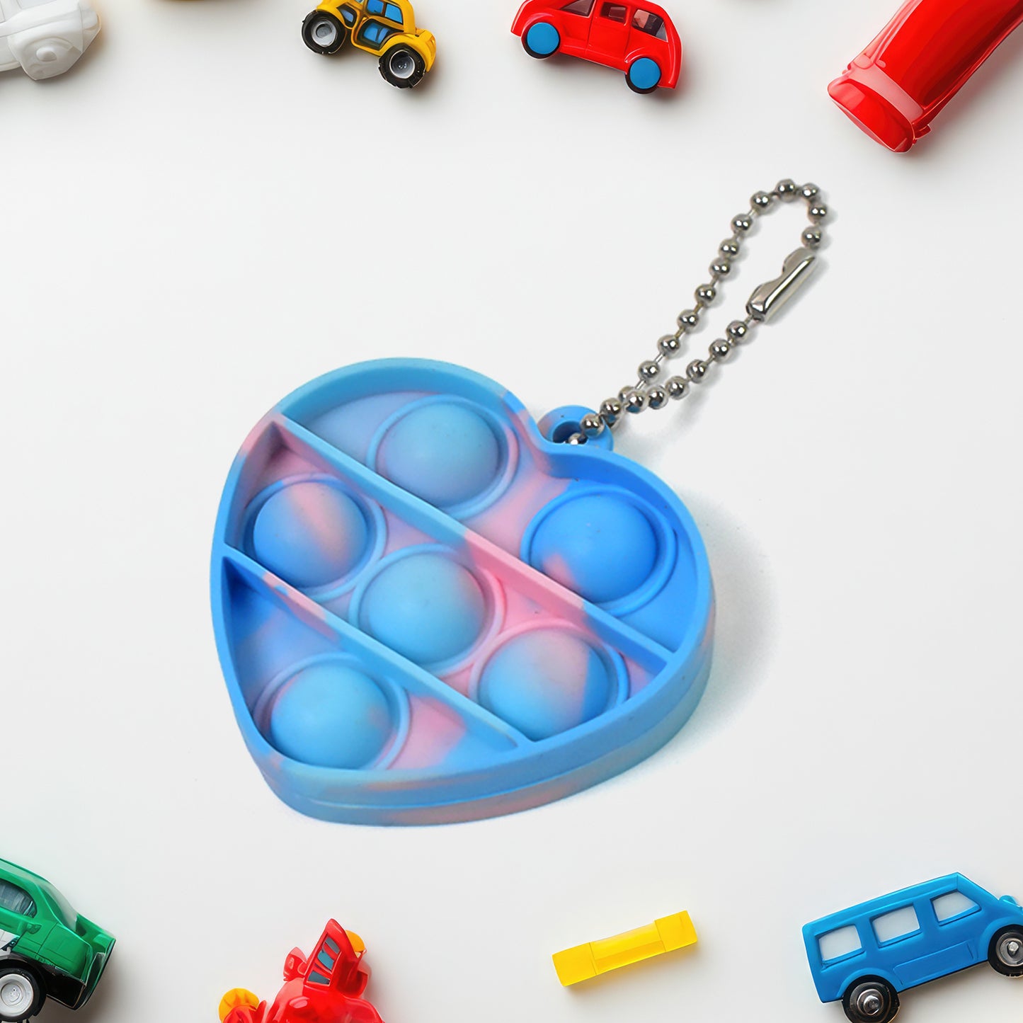 Pop Fidget Toys For Kids Mini Pop Keychain (1 Pc  Mix Color  Design) - Happy Price - Image 2